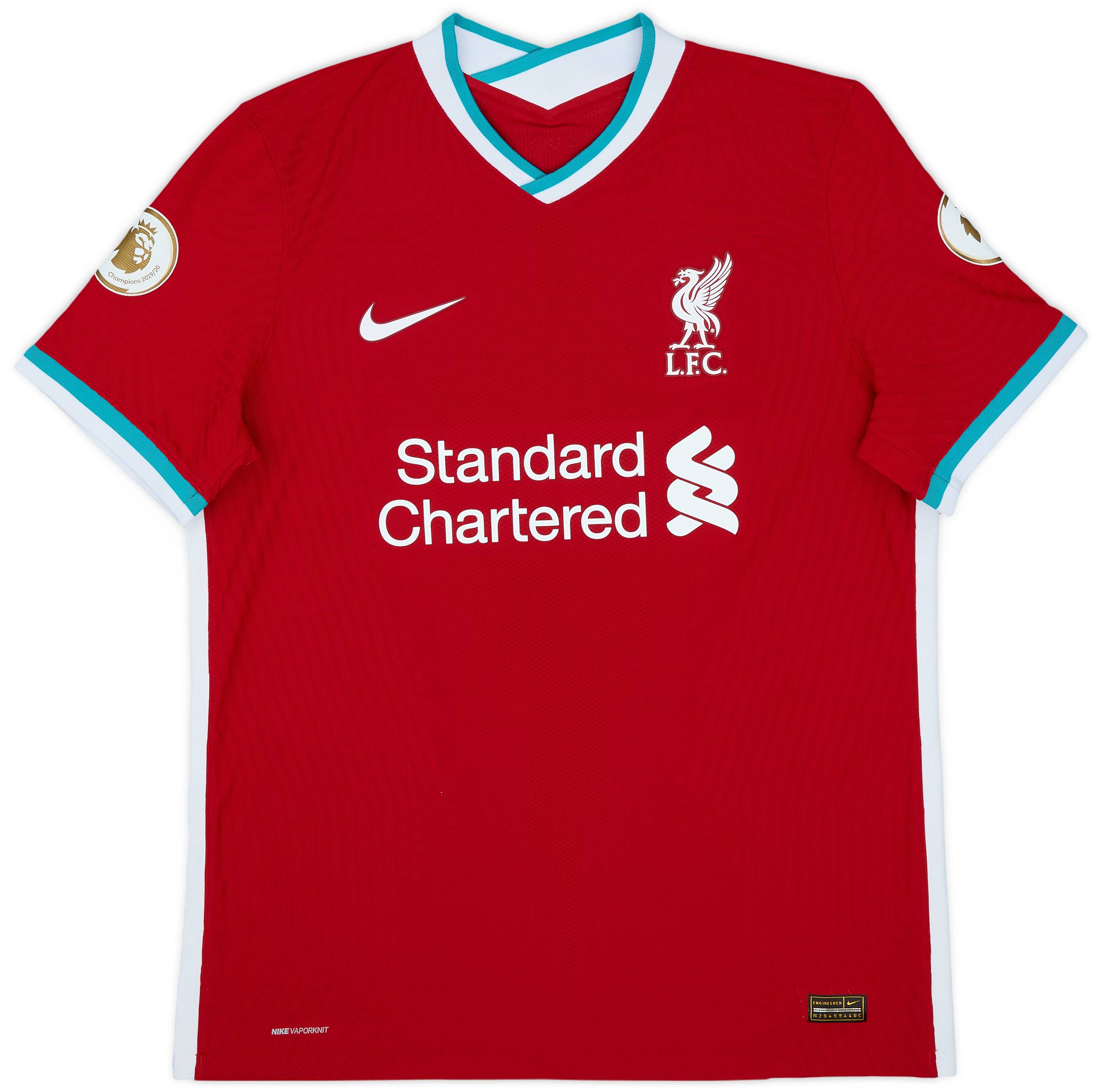 2020-21 Liverpool Authentic Home Shirt Diogo J. #20 - 10/10