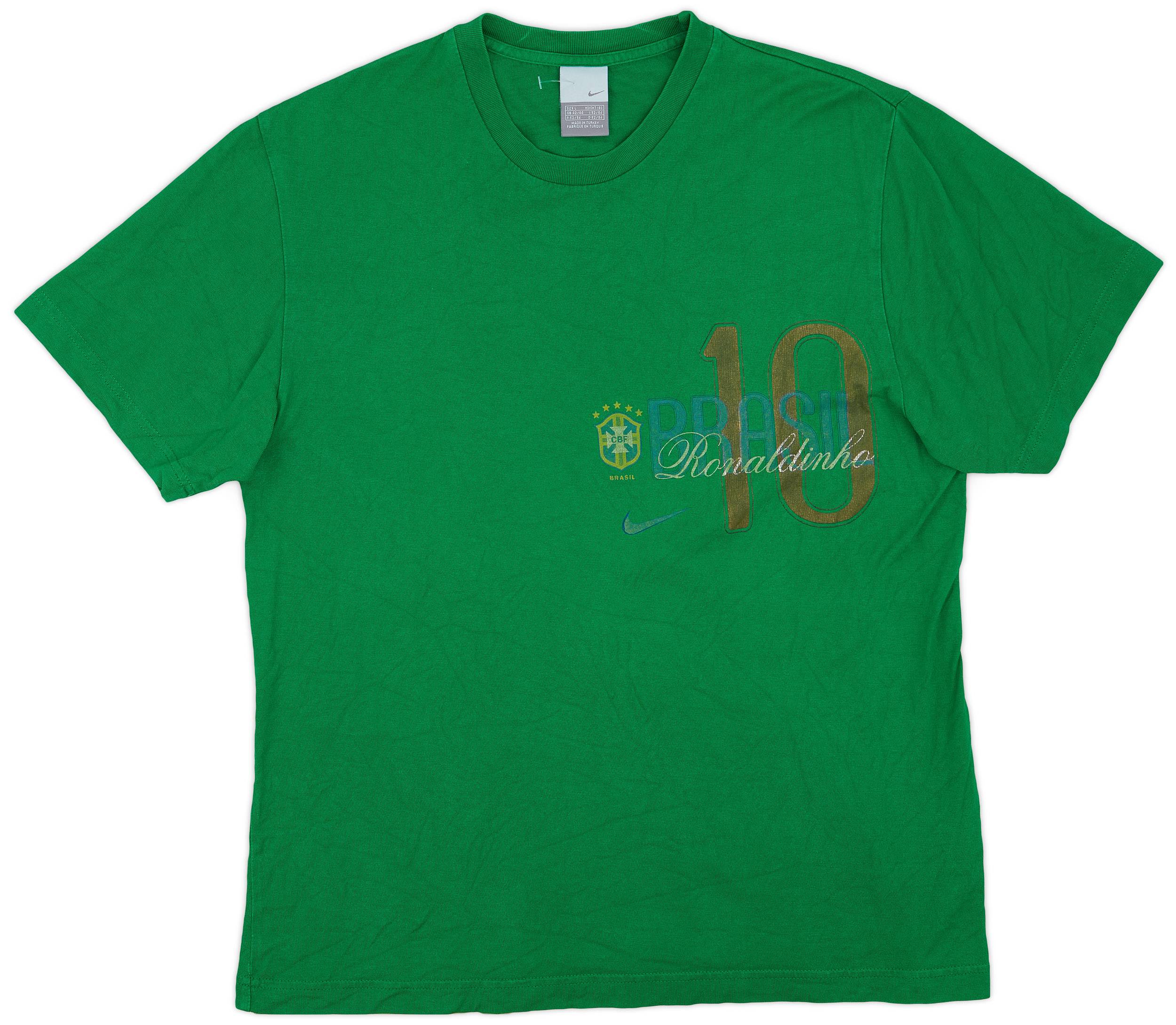 2012/13 Brazil Home Jersey #10 Ronaldinho Large NIKE Soccer
