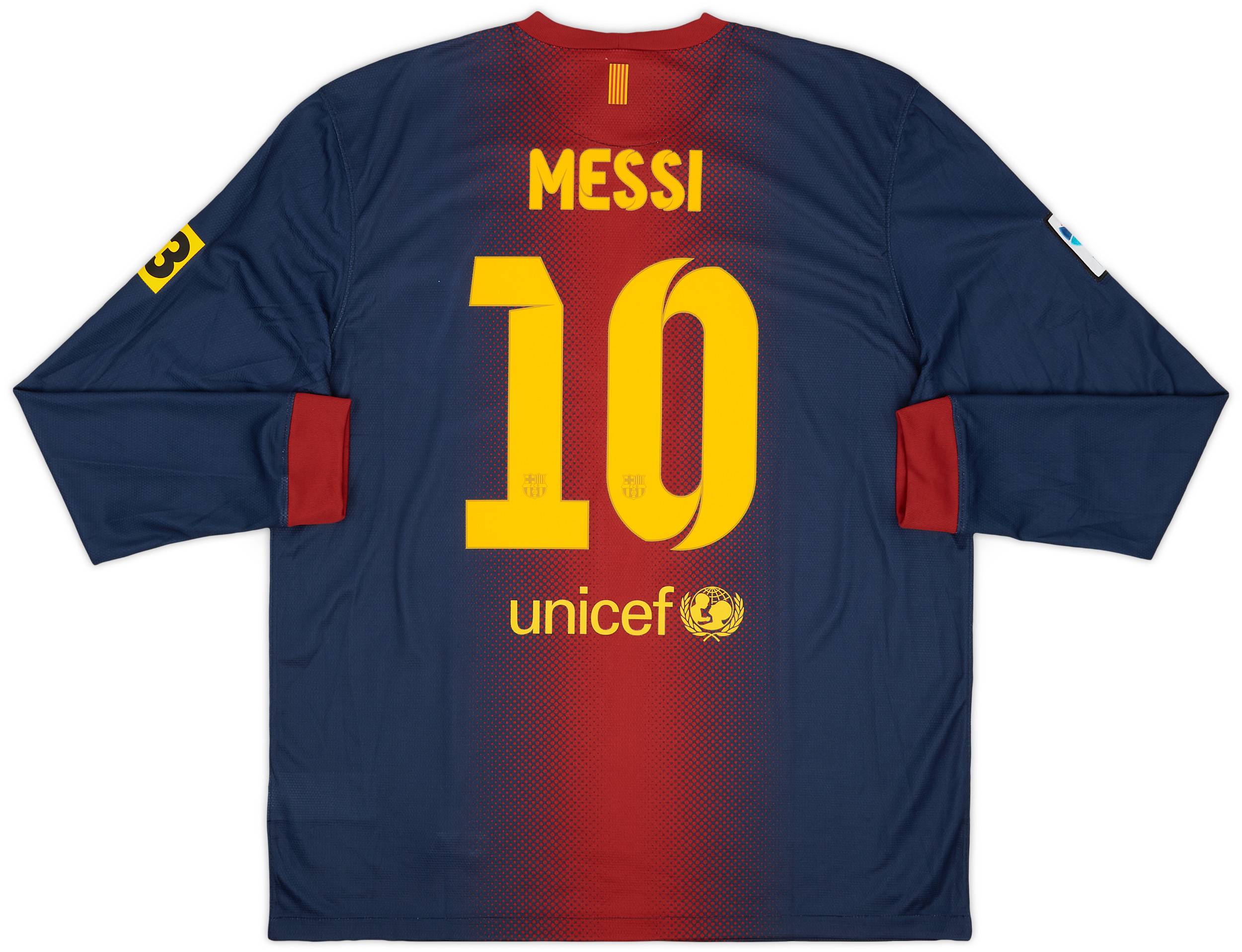 2012-13 Barcelona Home L/S Shirt Messi #10 (XL)