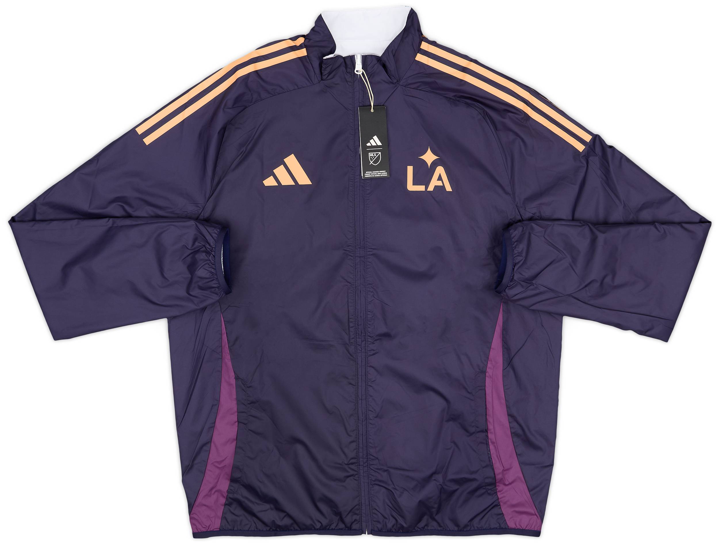 アディダス LA ギャラクシー アンセムジャケット リバーシブル25/26 2025-26 LA Galaxy adidas Reversible Anthem Jacket