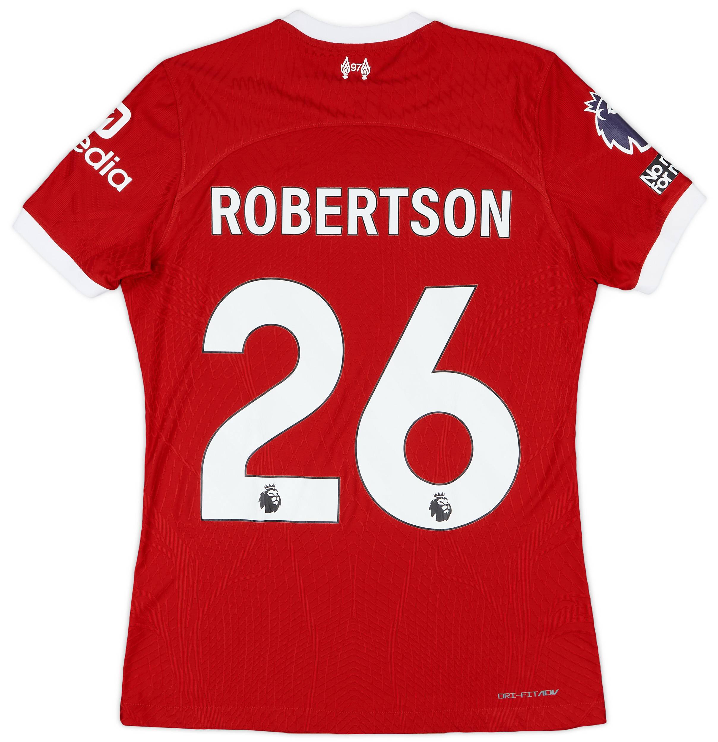 超歓迎された 2023-24 #26 Robertson Shirt Home Issue Match Liverpool ウェア
