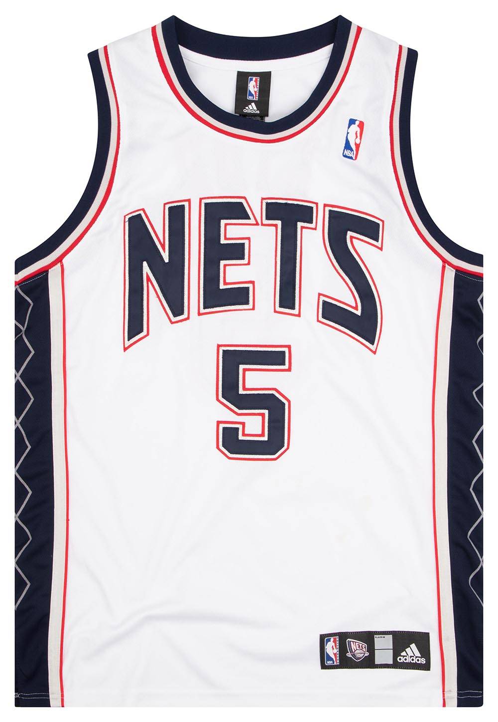 人気絶頂 2006-08 M (Home) Jersey adidas #5 Kidd Nets Jersey New Authentic トップス