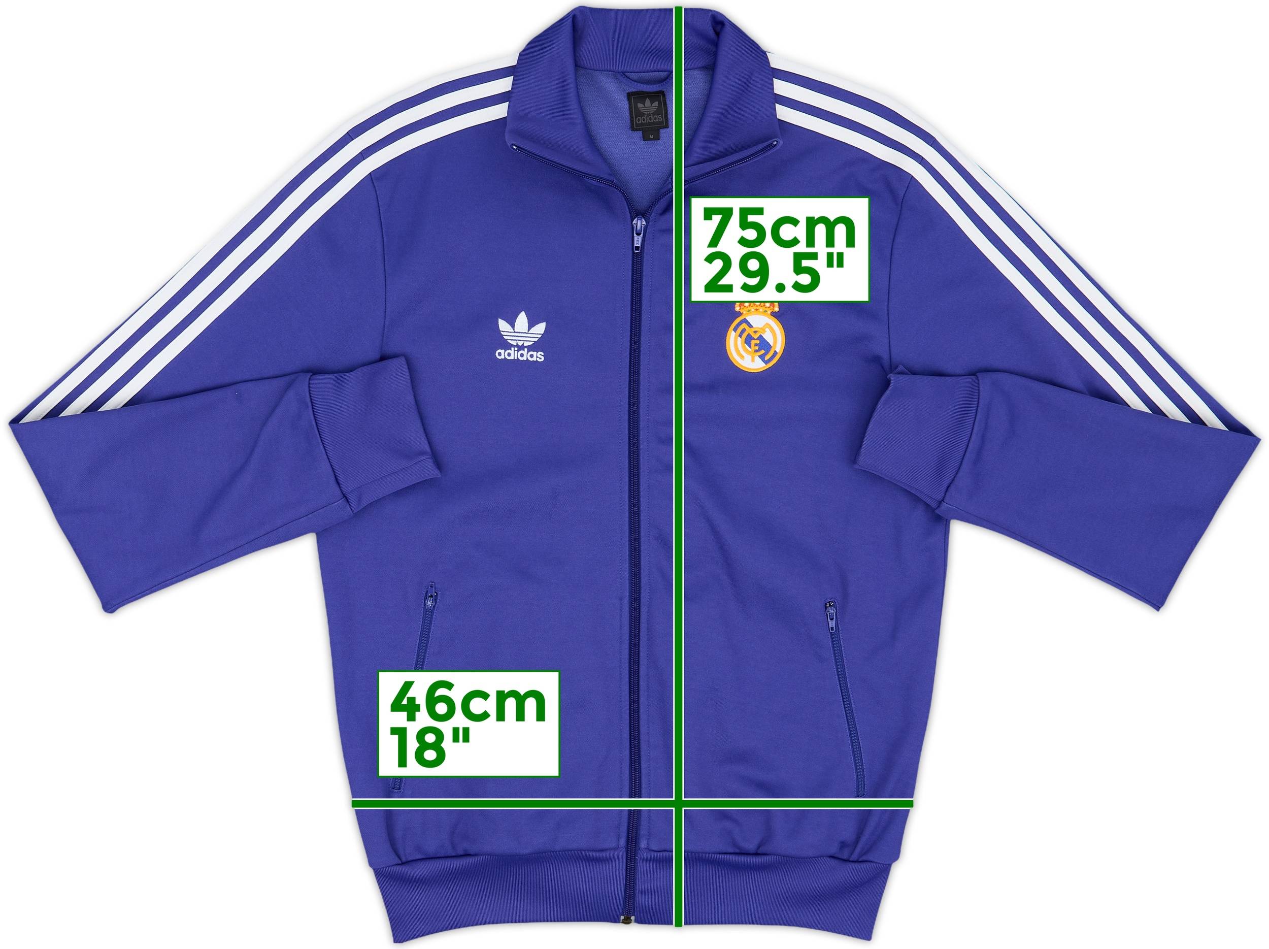 2007-08 Real Madrid adidas Originals Track Jacket - 9/10 - (M)