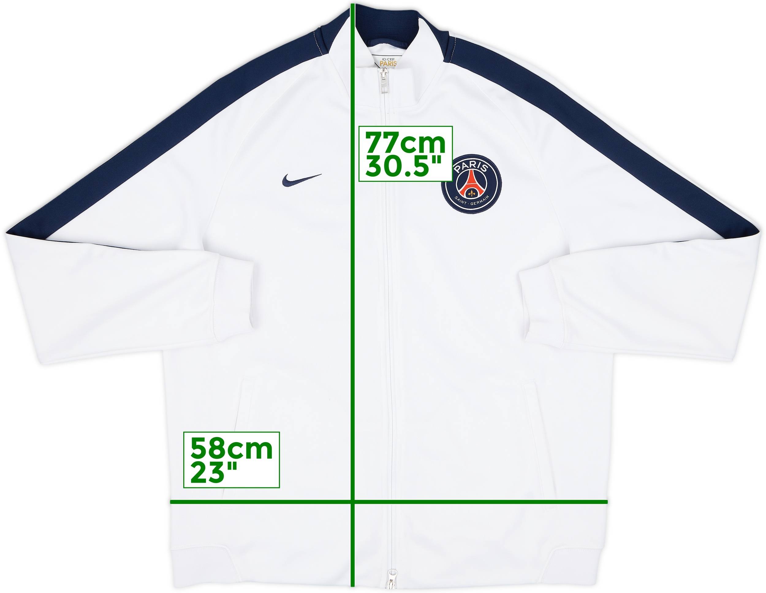 2018-19 Paris Saint-Germain Nike Track Jacket - 7/10 - (S)