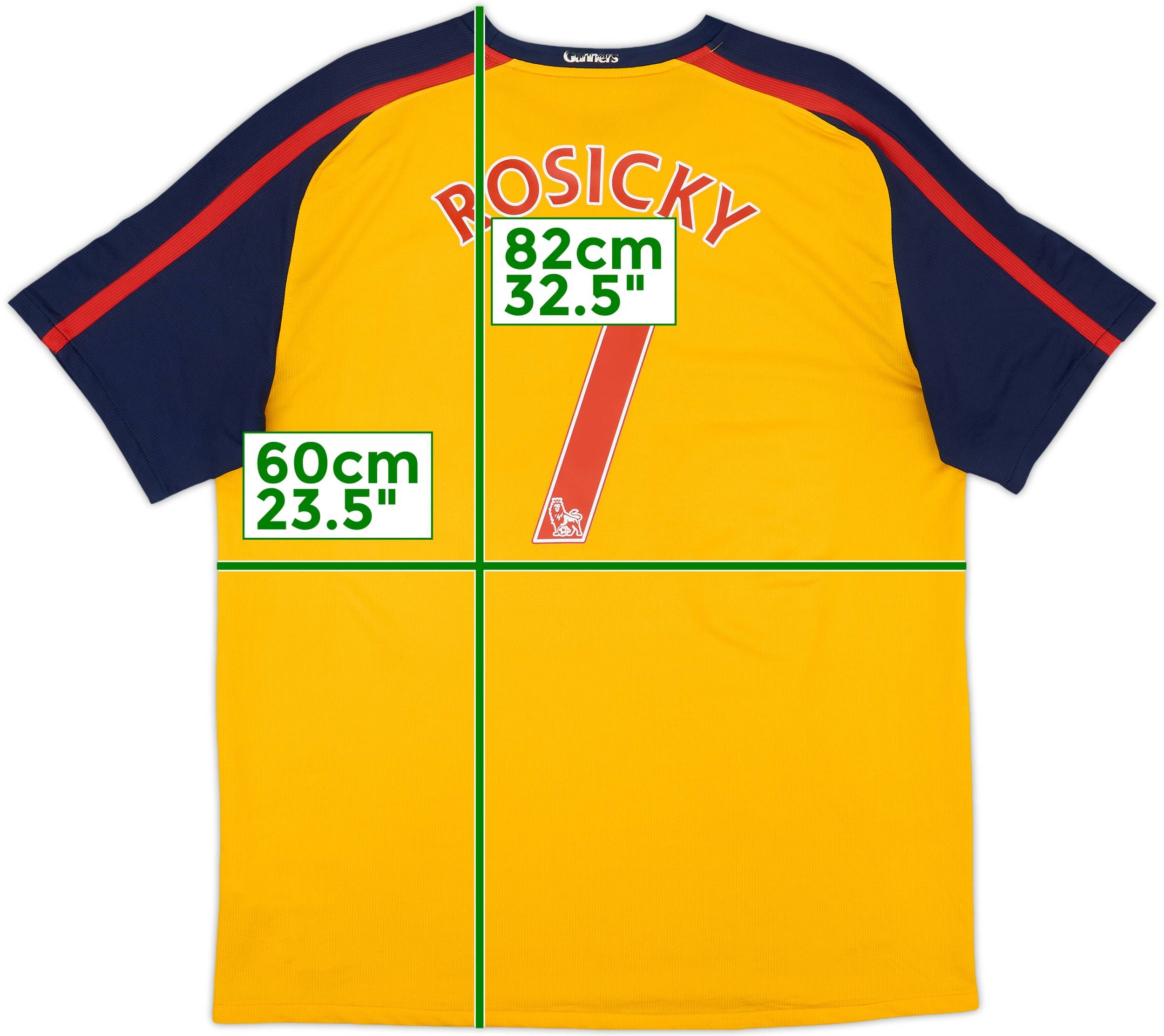 2008-09 Arsenal Away Shirt Rosicky #7 - 8/10 - (XL)