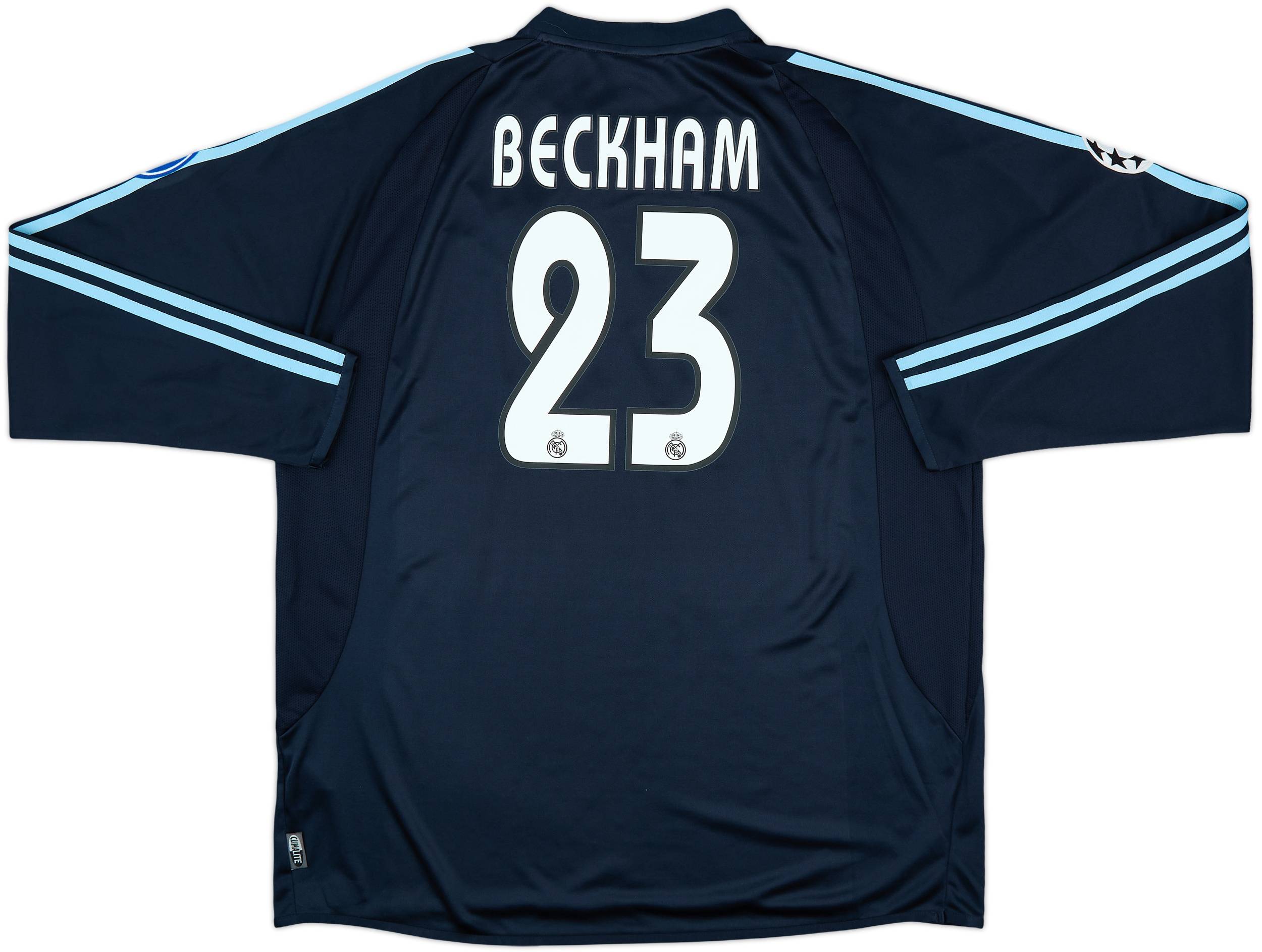 最新人気 Shirt L/S Away Madrid Real 2003-04 Beckham (XL) - 10/10 - #23 トップス