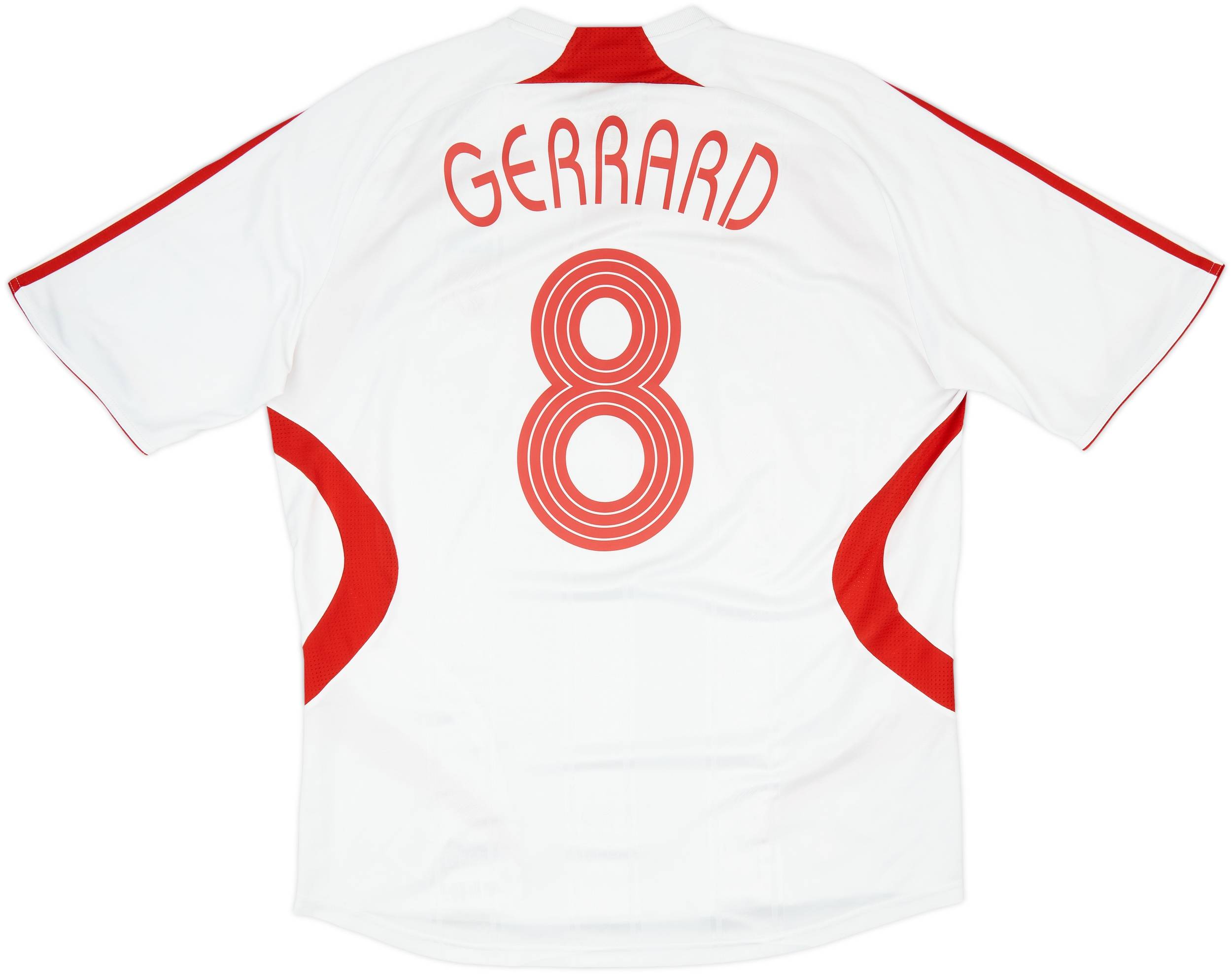 2007-08 Liverpool Away Shirt Gerrard #8 - 6/10 - (L)
