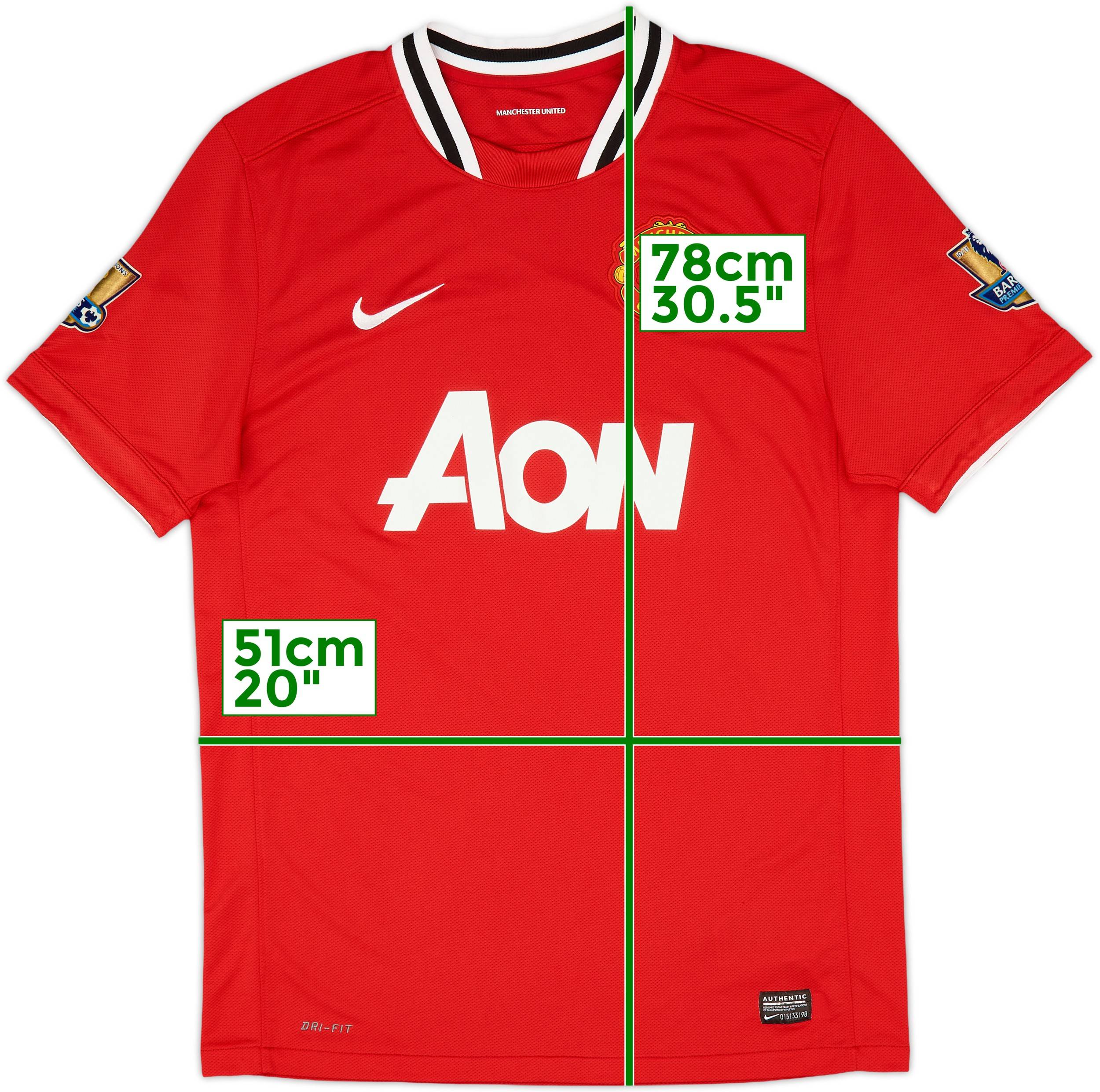 2014-15 Manchester United Home Shirt Rooney #10 - 7/10 - (M)