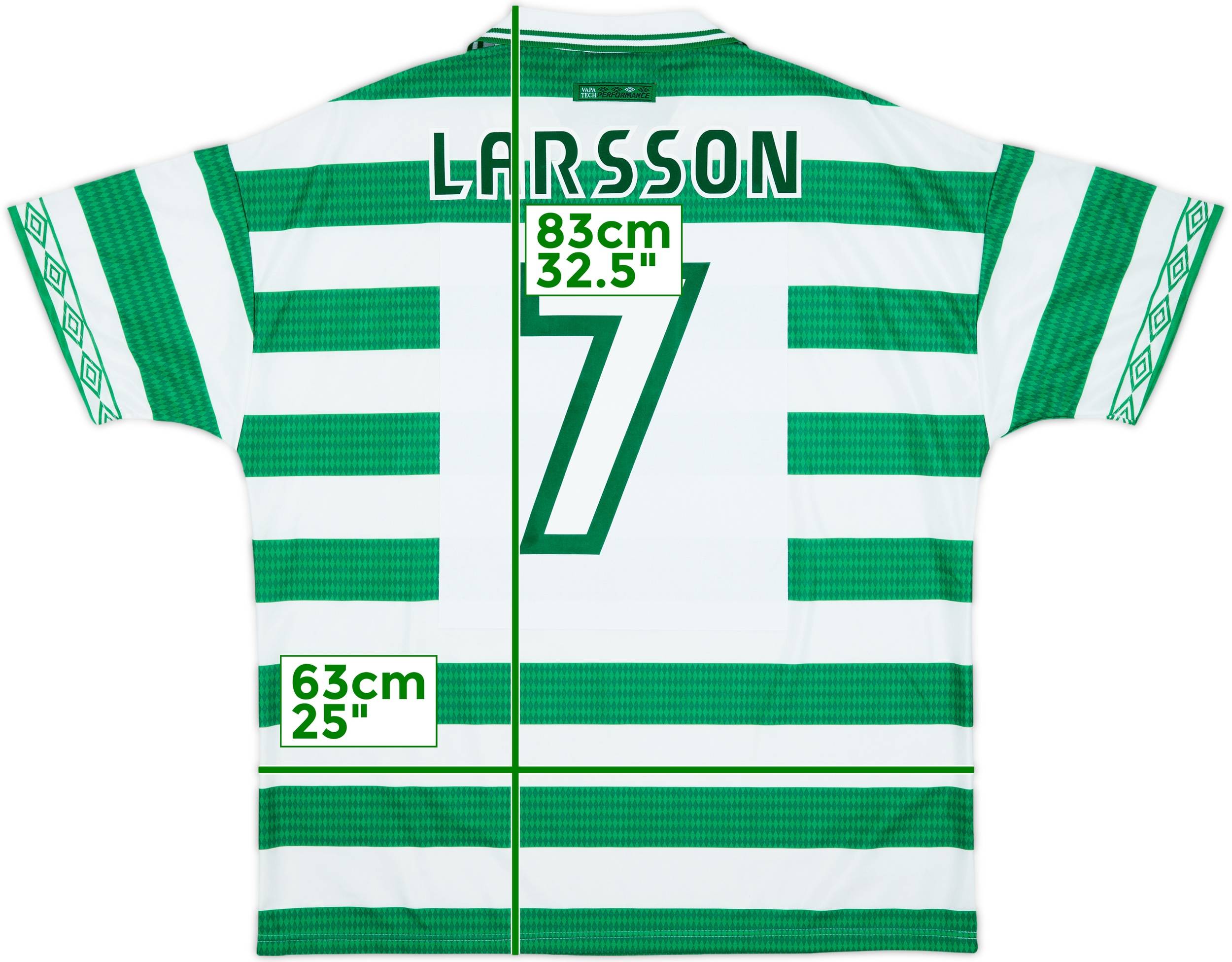 Vintage Larsson #7 Celtic FC Home kit Jersey Shirt size L | eBay