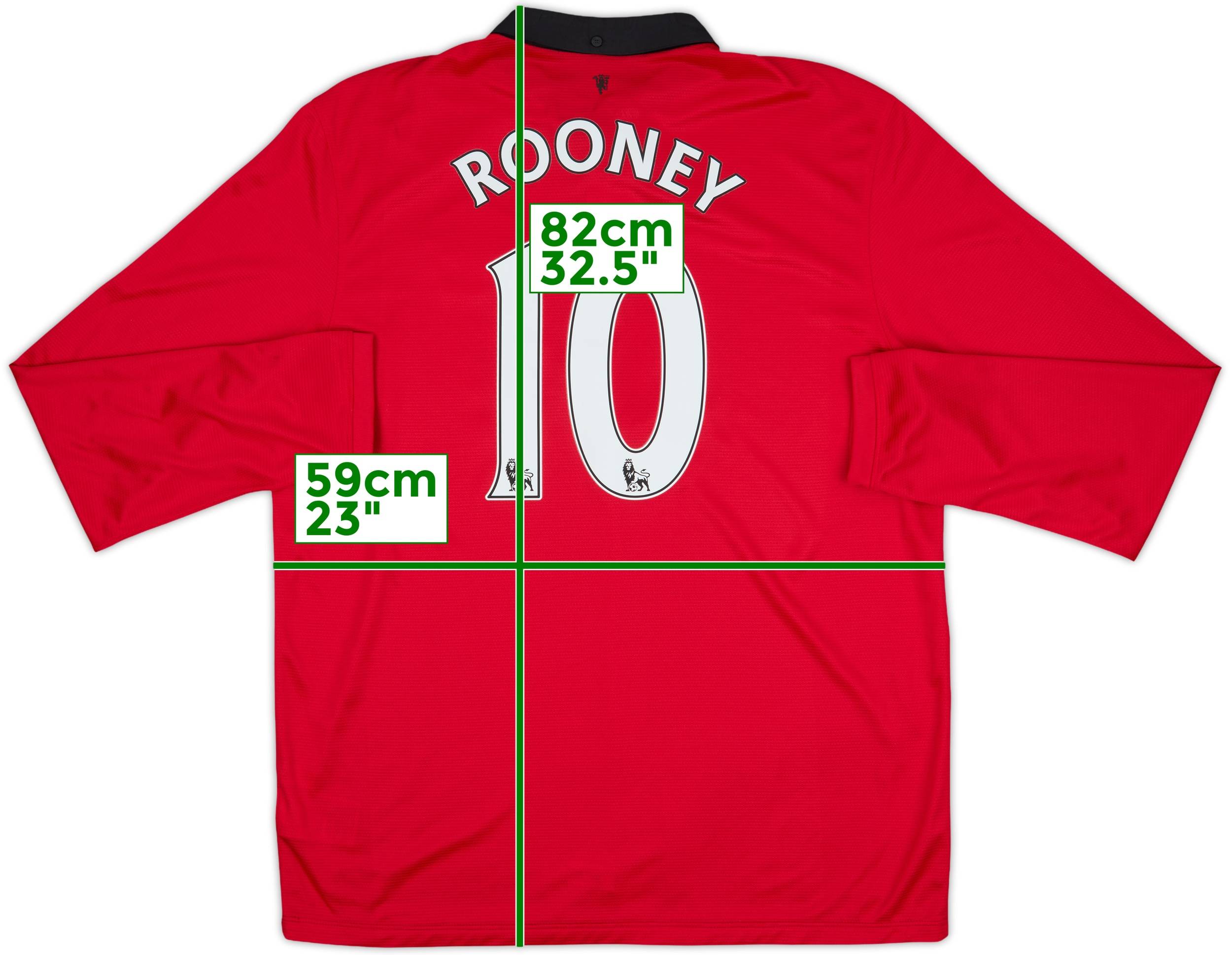 2012-13 Manchester United Home Shirt Rooney #10 - 6/10 - (L