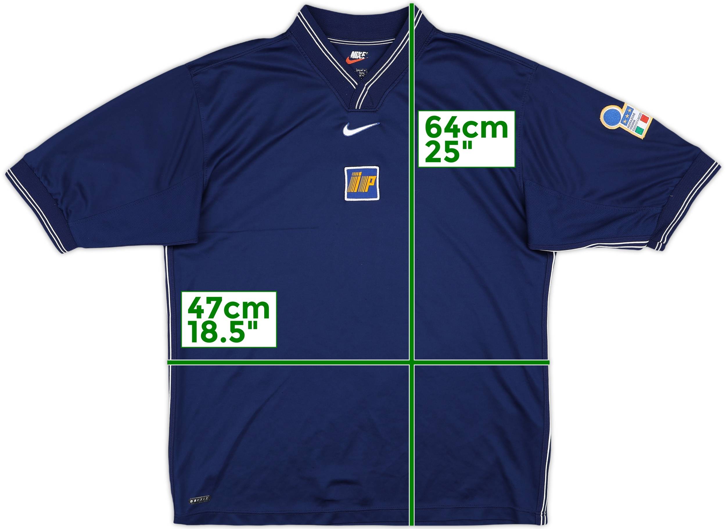 1997-98 Italy Nike Training Shirt - 8/10 - (L)