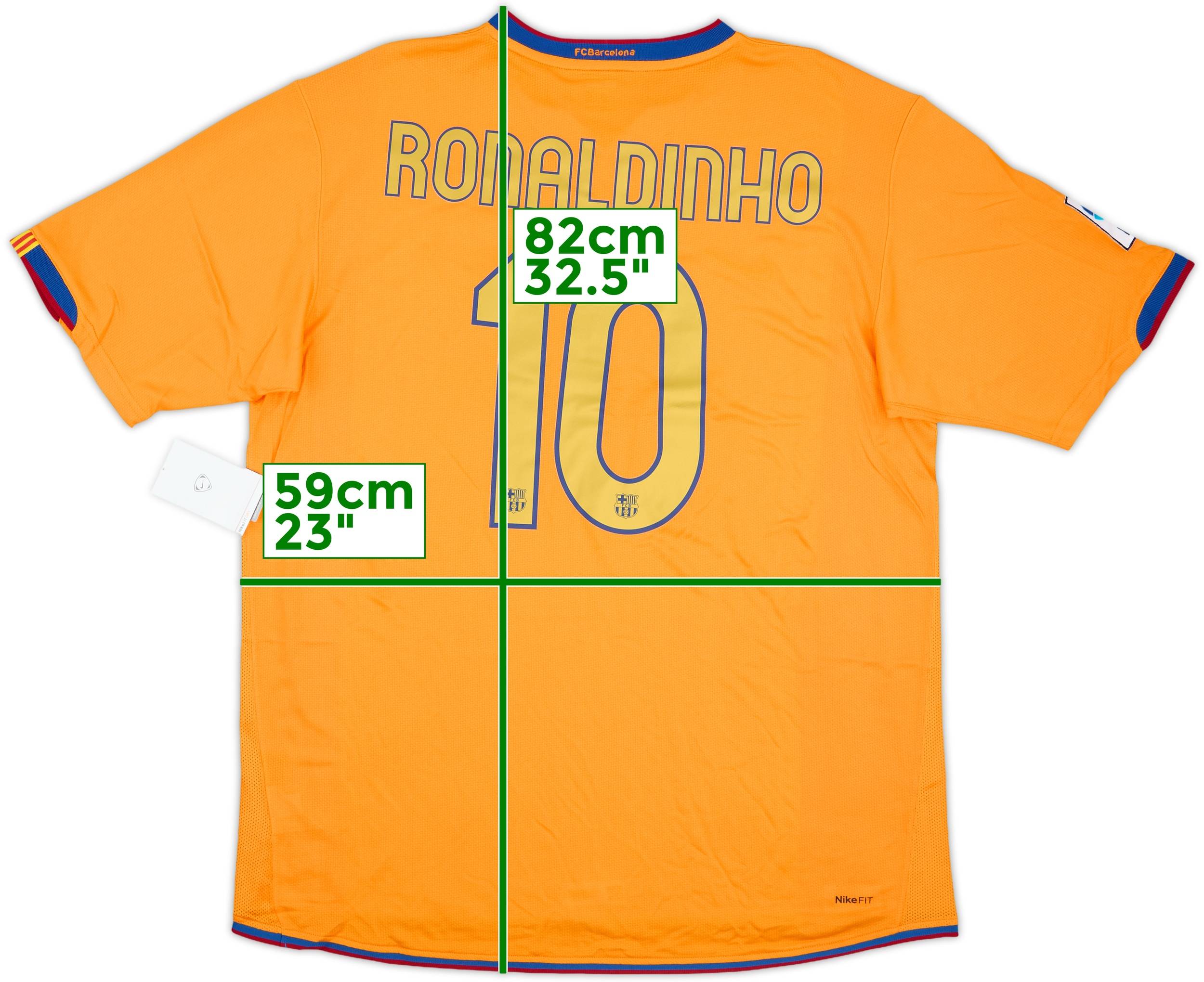 2007-08 Barcelona Third Shirt Ronaldinho #10 (XL)