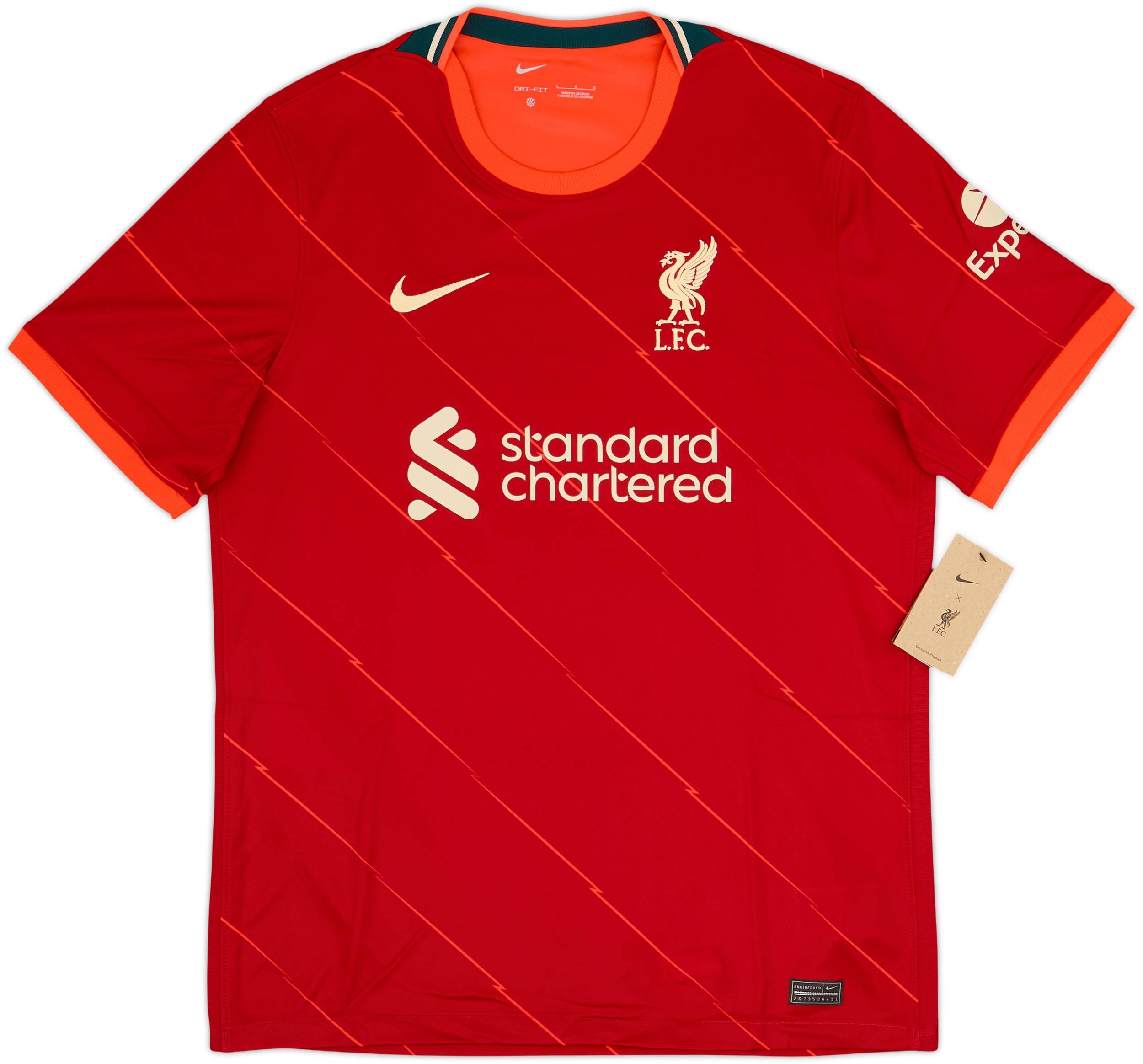 2021-22 Liverpool Home Shirt Virgil #4 (L)