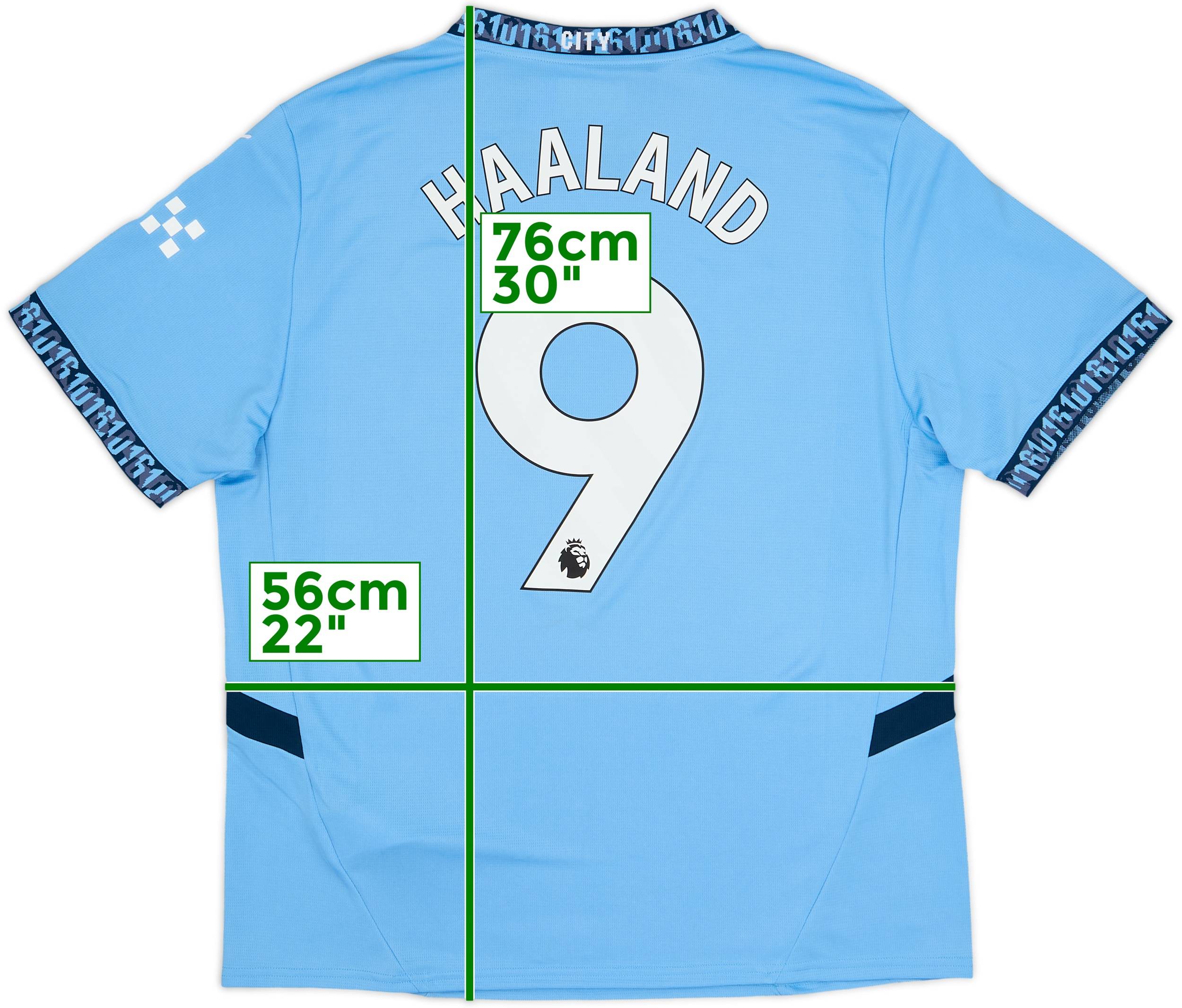 マンチェスター・シティ HAALAND シャツ XL 2024-25 Manchester City Home Shirt Haaland #9 (XL)