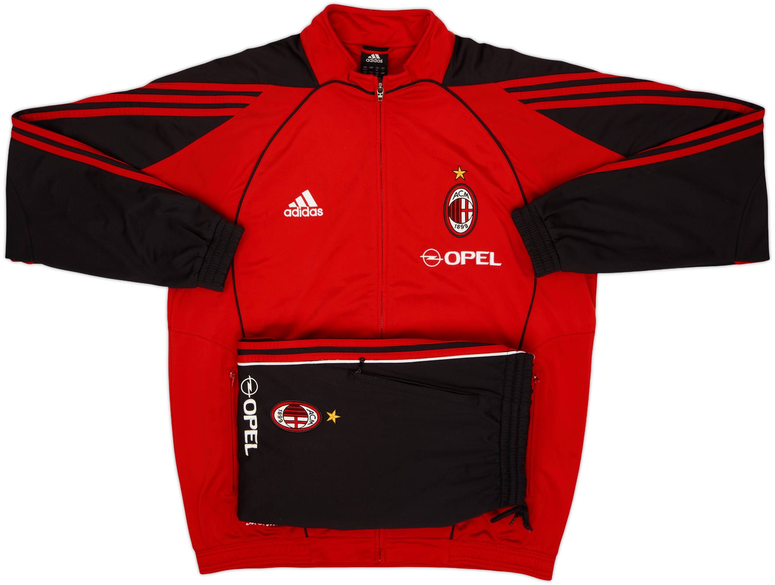 2005-06 AC Milan adidas Tracksuit - 7/10 - (L)