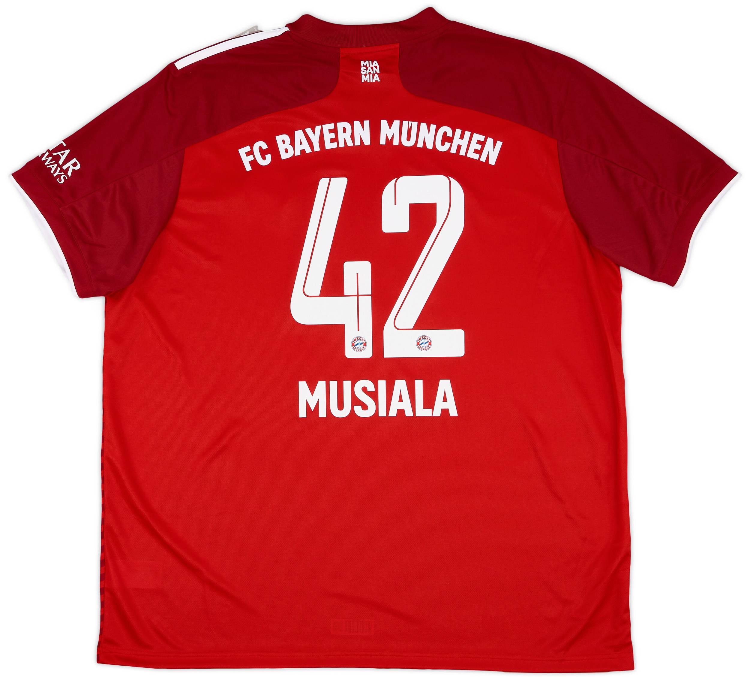 最初の  2021-22 Bayern (XXL) #42 Musiala Shirt Home Munich ウェア