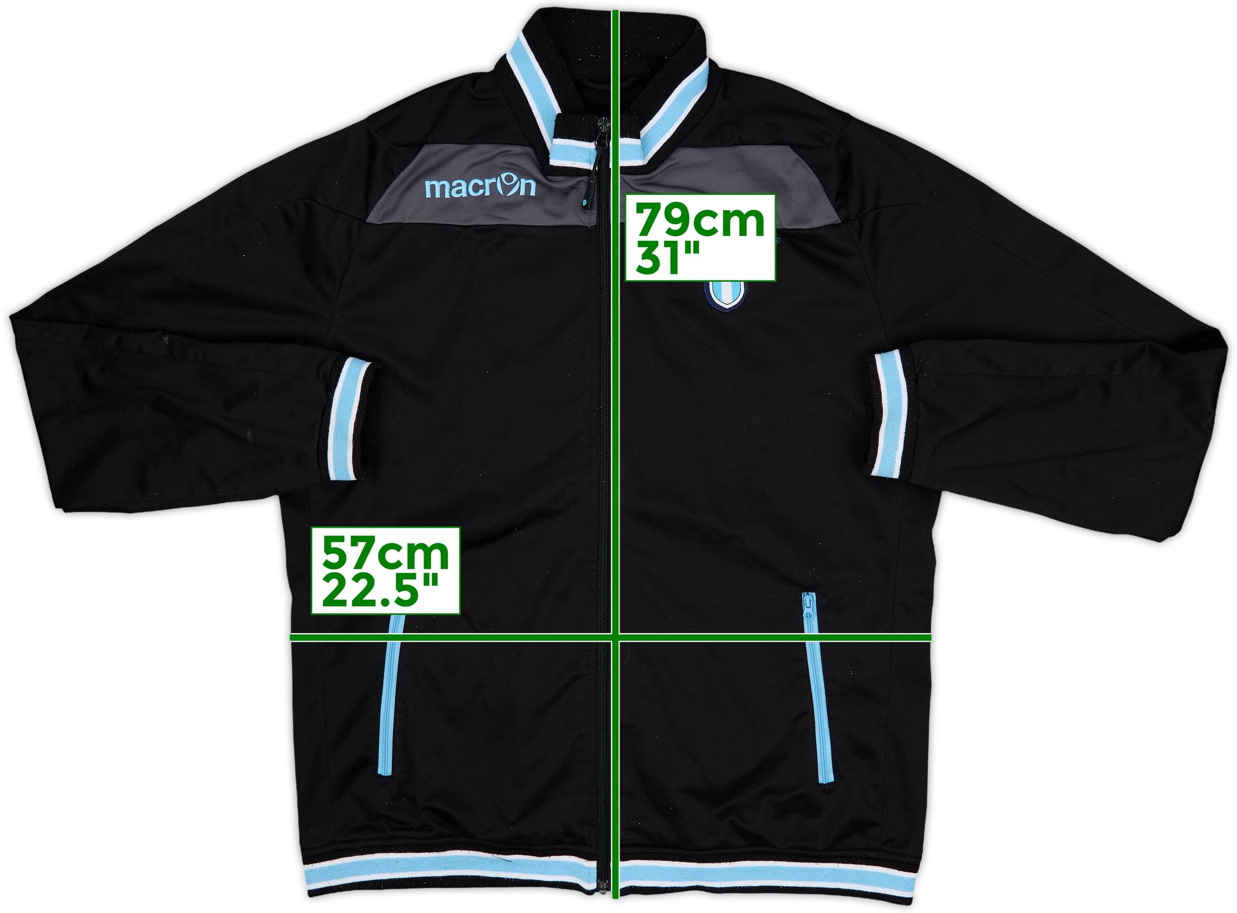 2014-15 Lazio Macron Track Jacket - 8/10 - (3XL)
