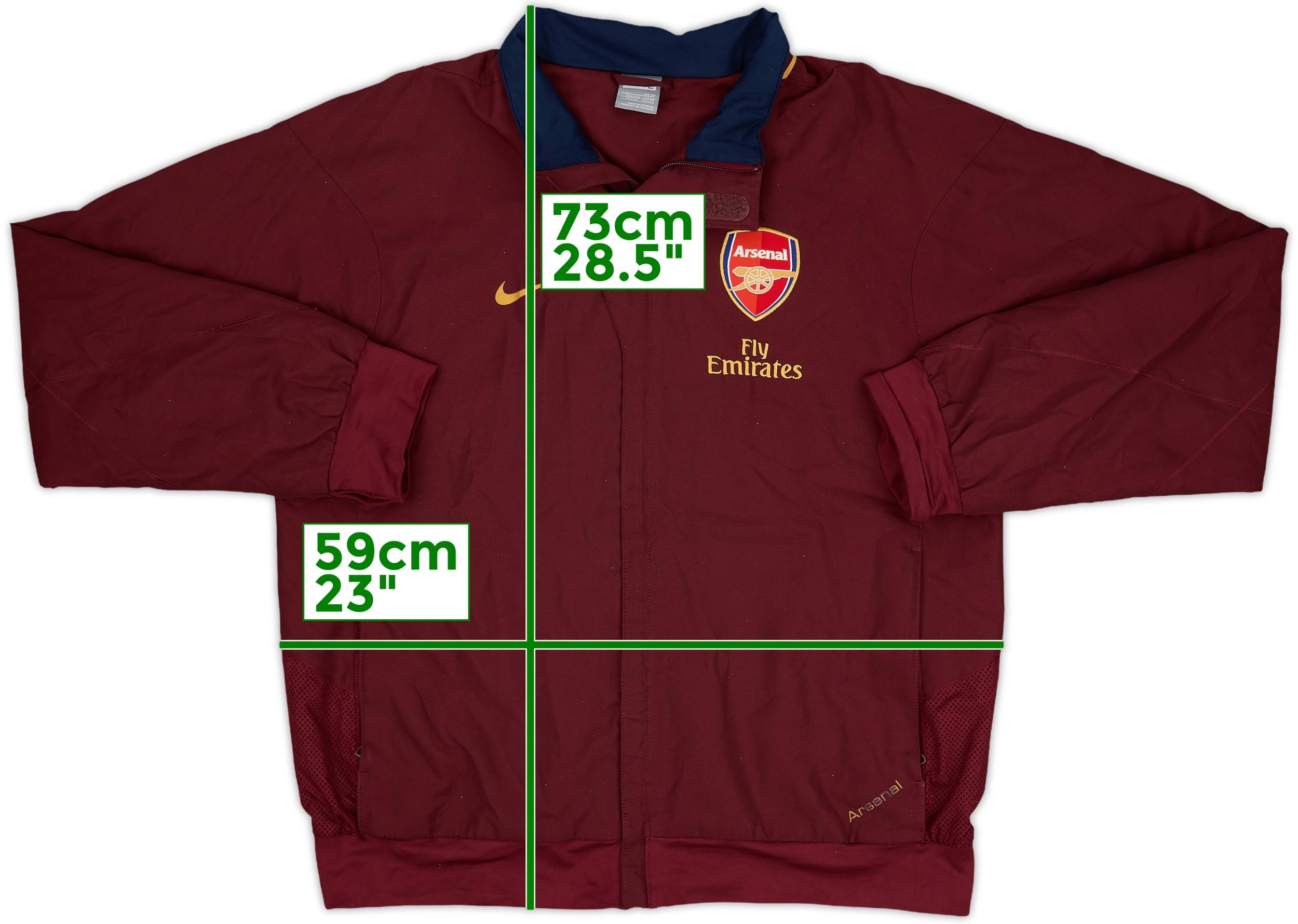 2007-08 Arsenal Nike Track Jacket - 8/10 - (L)