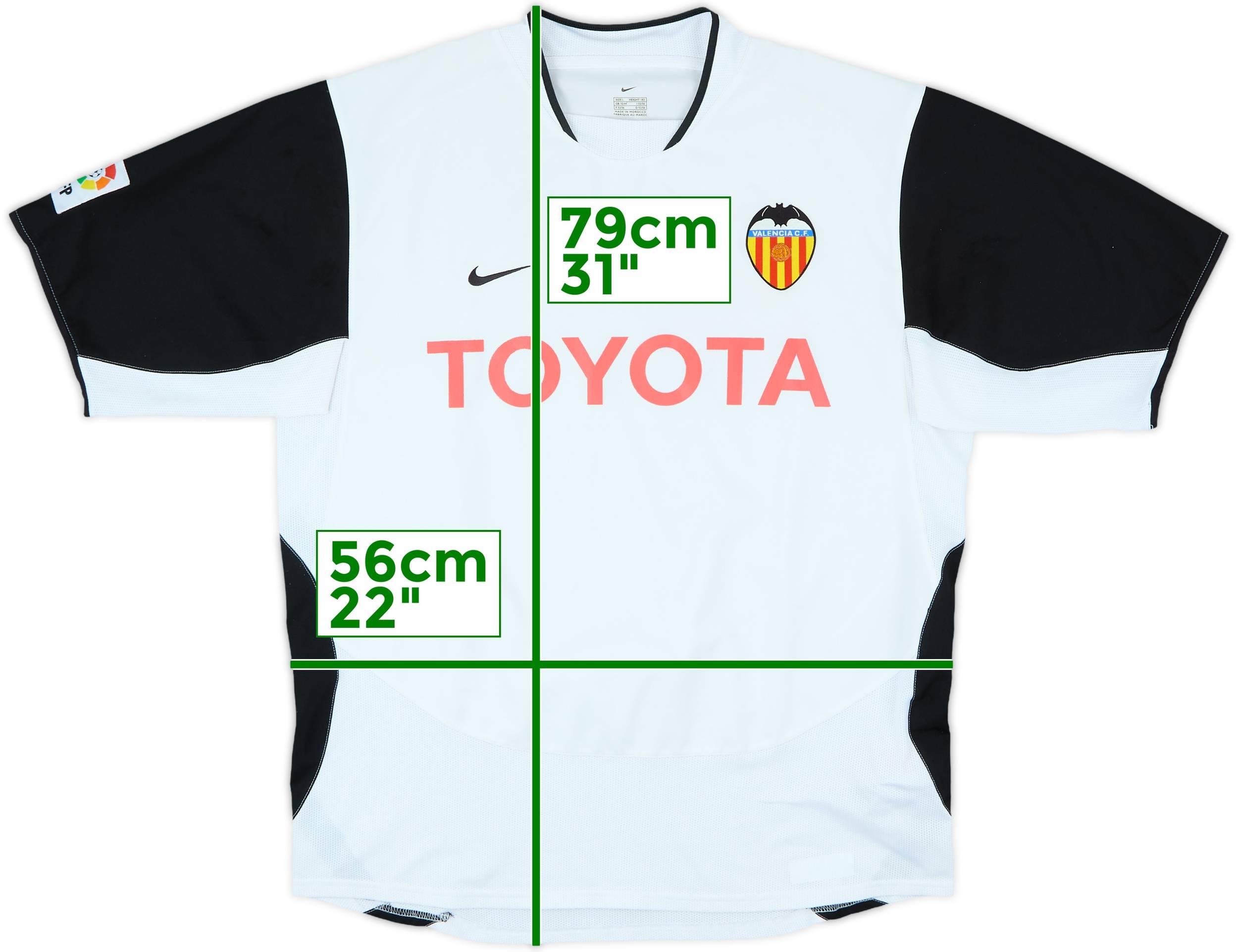 2003-04 Valencia Home Shirt - 8/10 - (L)