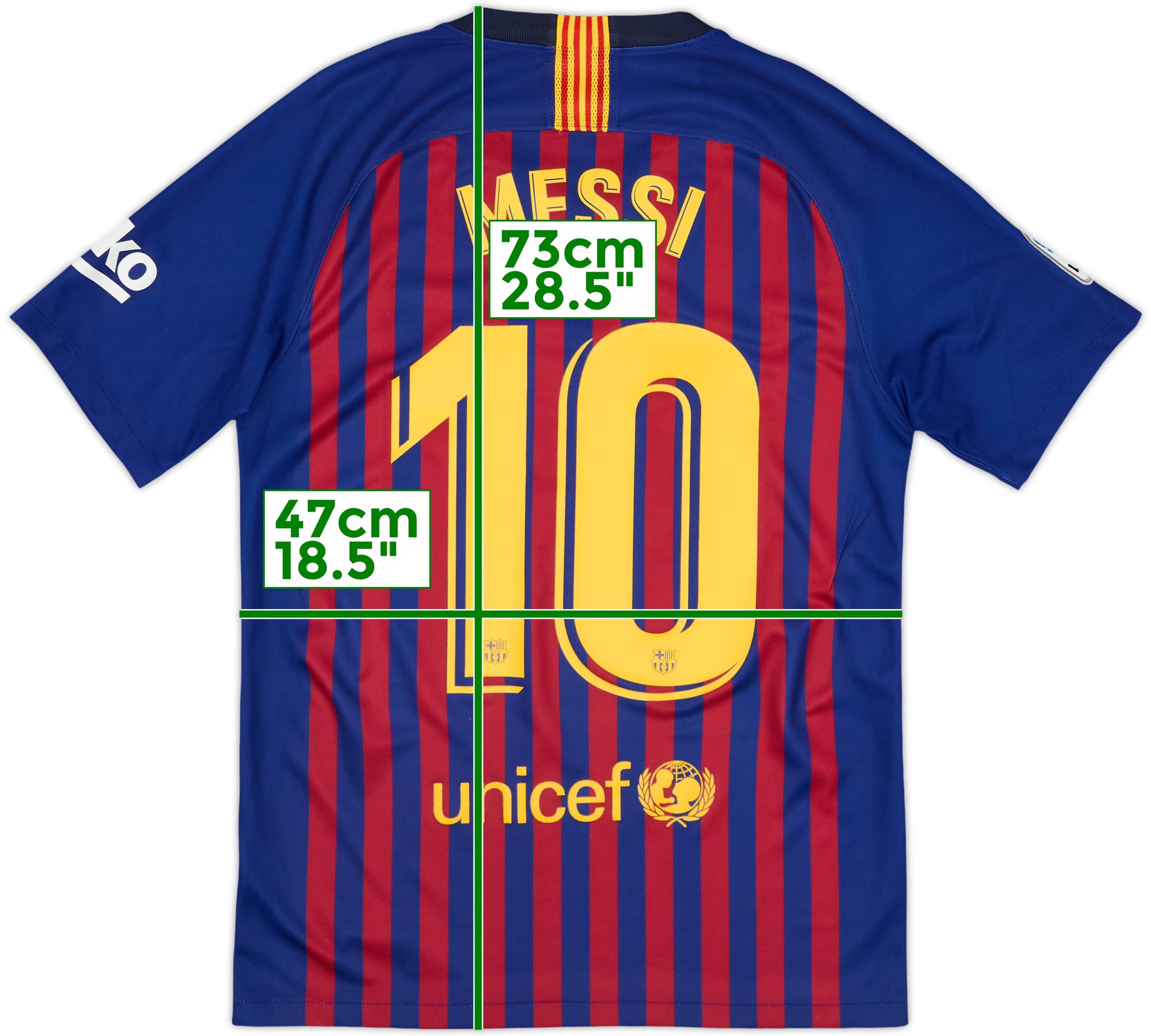 FC Barcelona Nike シャツ Messi 19 Nike 2007-08 FC Barcelona Home Shirt Messi #19 Unicef Size