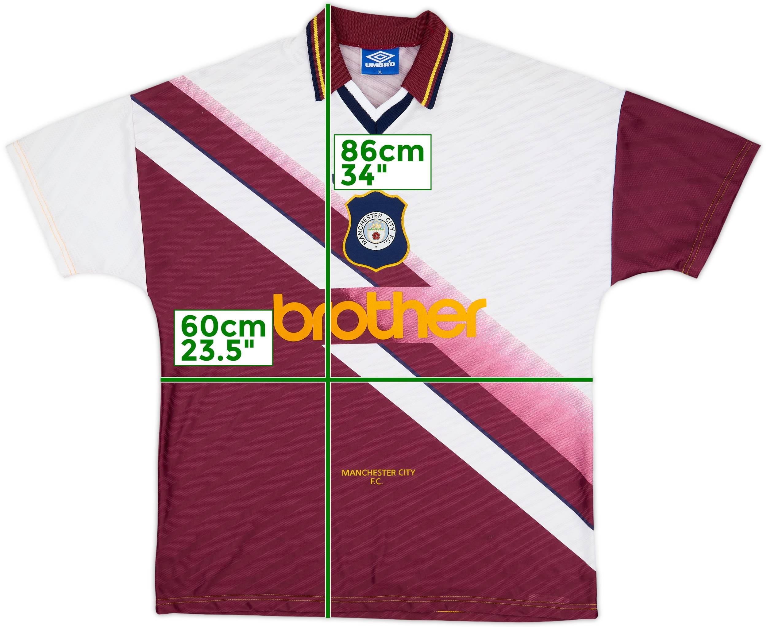 1996-97 Manchester City Away Shirt - 9/10 - (XL)