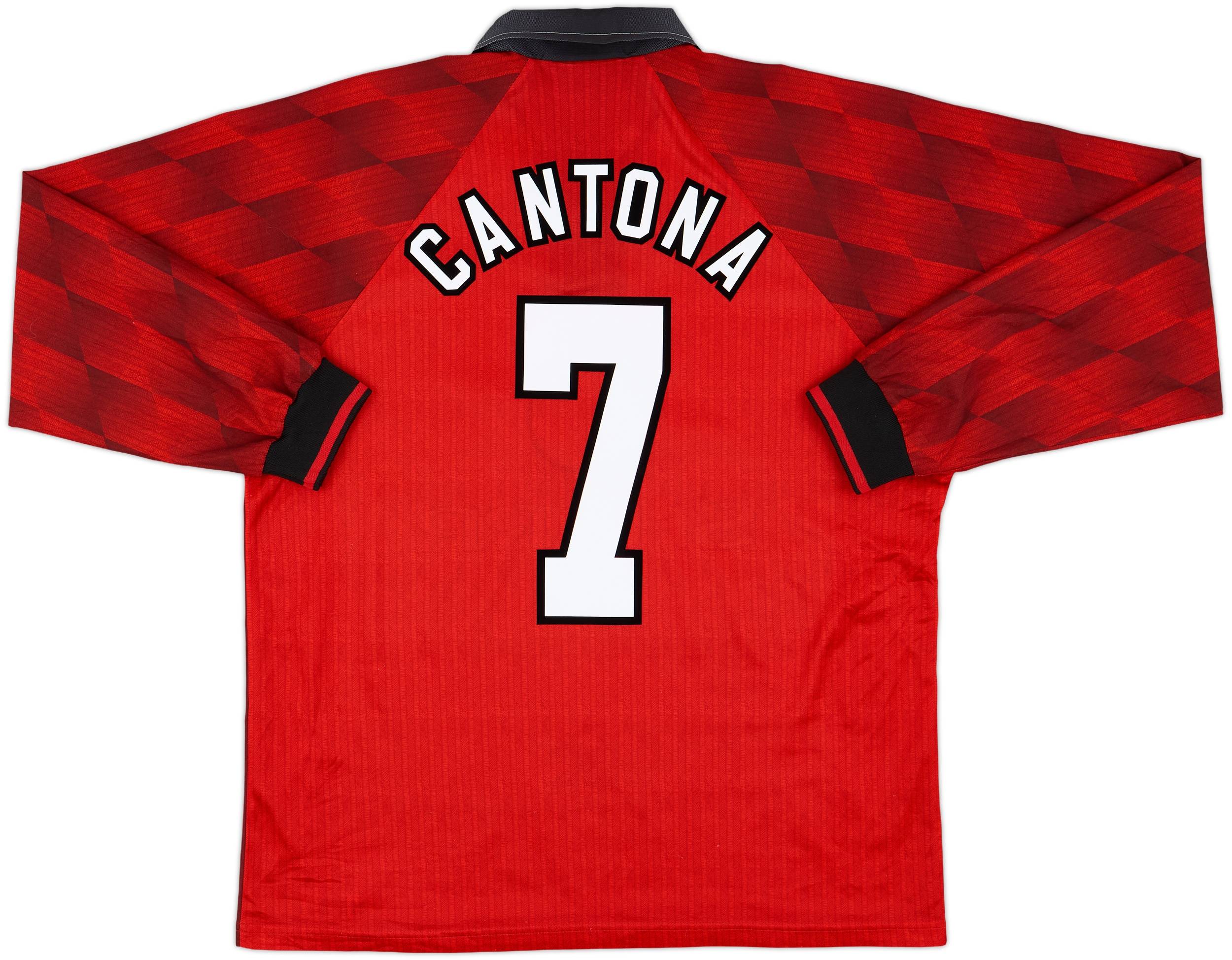 ウェア Manchester United 96/97 S/S Uniform #14 1996-98 Manchester United Third Shirt Cantona #7 - 9/10 - (XXL)