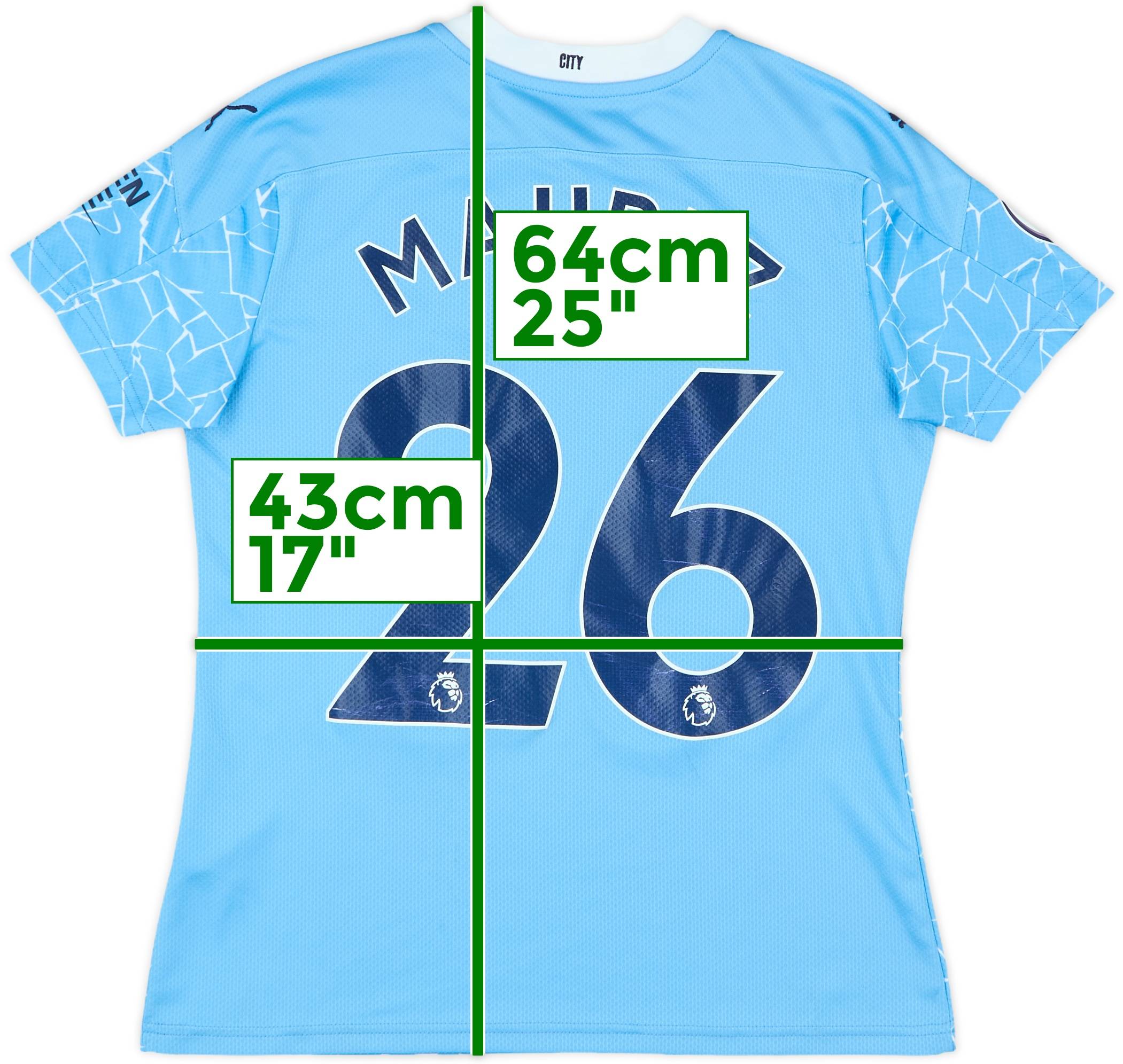 2021-22 Manchester City Home Shirt Mahrez #26 - 9/10