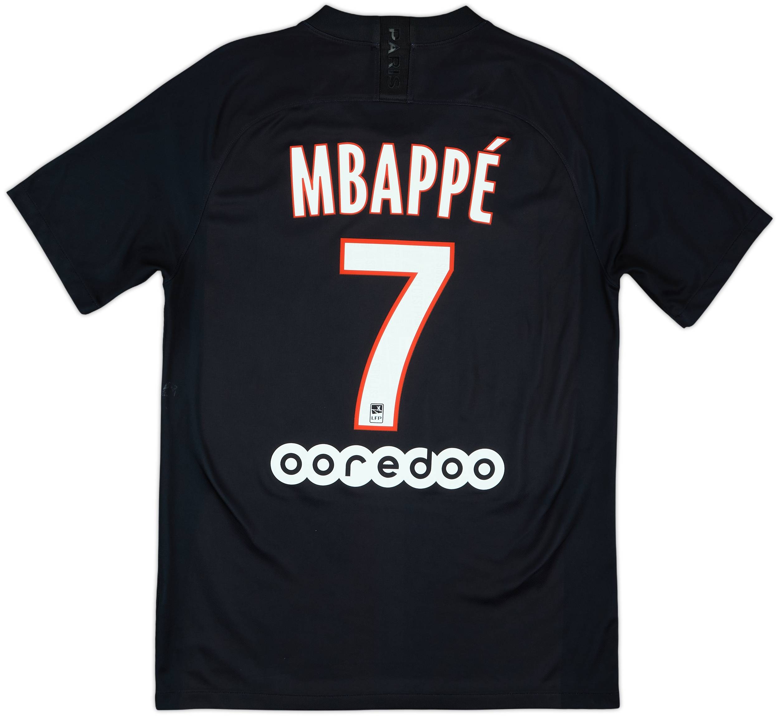 PSG(パリサンジェルマン)★ Tシャツ DC ACTION MBAPPE FLASH 黒 2019-20 Paris Saint-Germain Fourth Shirt Mbappe #7 - 8/10 - (M)