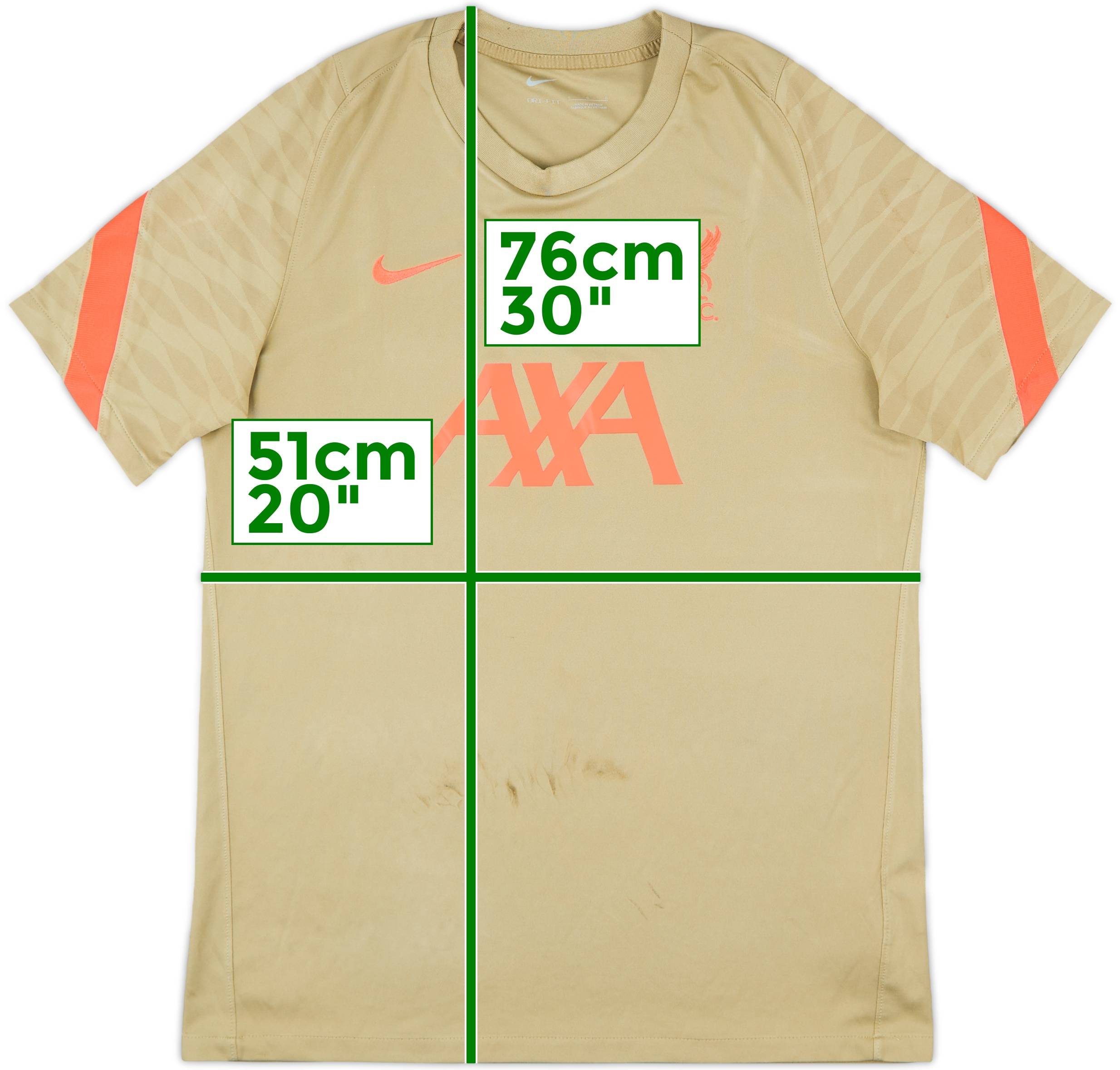 NIKE AXA L.F.C リバプールFC トレーニングシャツ XXLサイズ Nike Liverpool AXA DRI-FIT ジャージ XXL サイズ 大きいサイズ