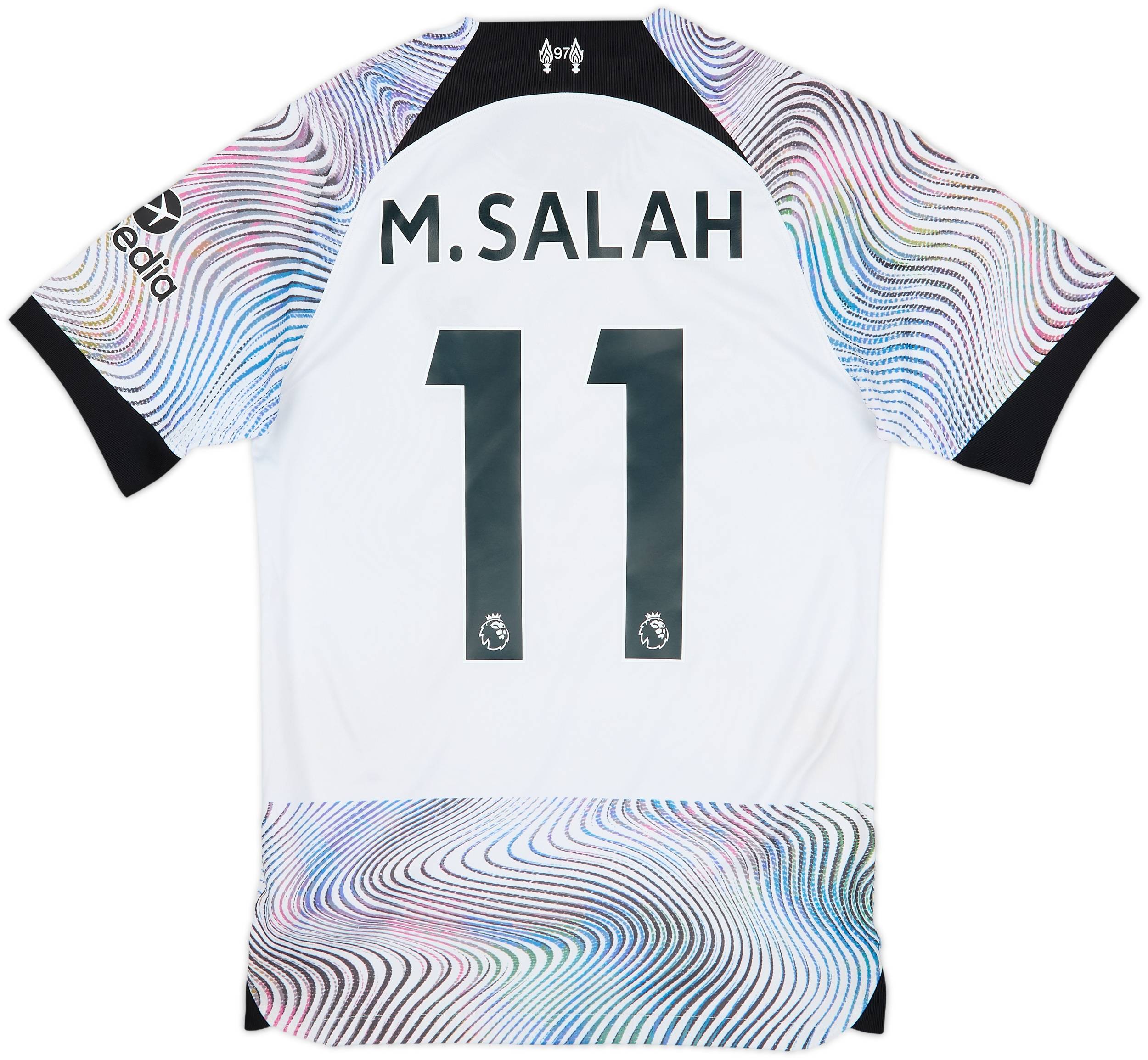 サイン入り　Liverpool M.SALAH 11 シャツ　サラー　アウェイ サイン入り Liverpool M.SALAH 11 シャツ サラー アウェイ