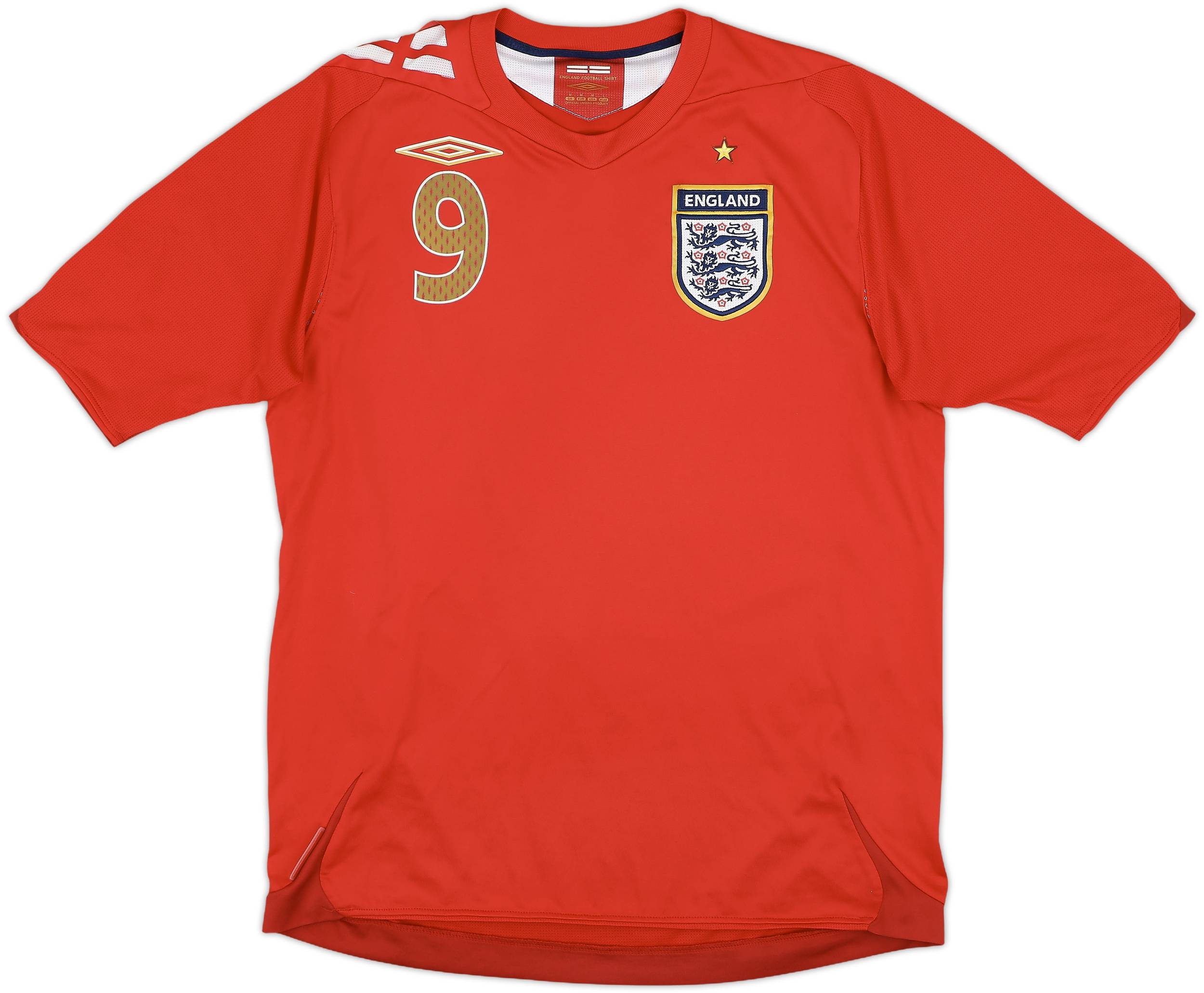2006-08 England Away Shirt Rooney #9 - 6/10 - (M)