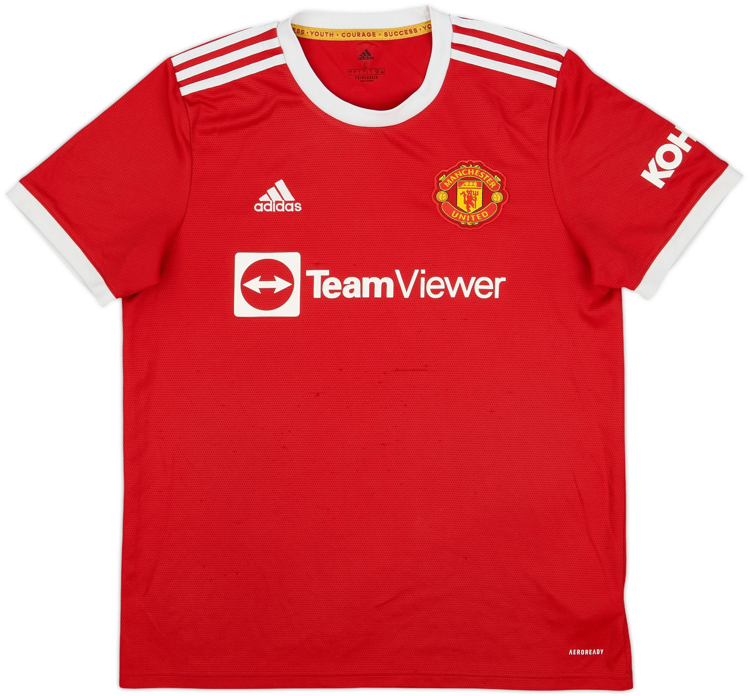 2021-22 Manchester United Home Shirt Ronaldo #7 - 7/10 - (L)
