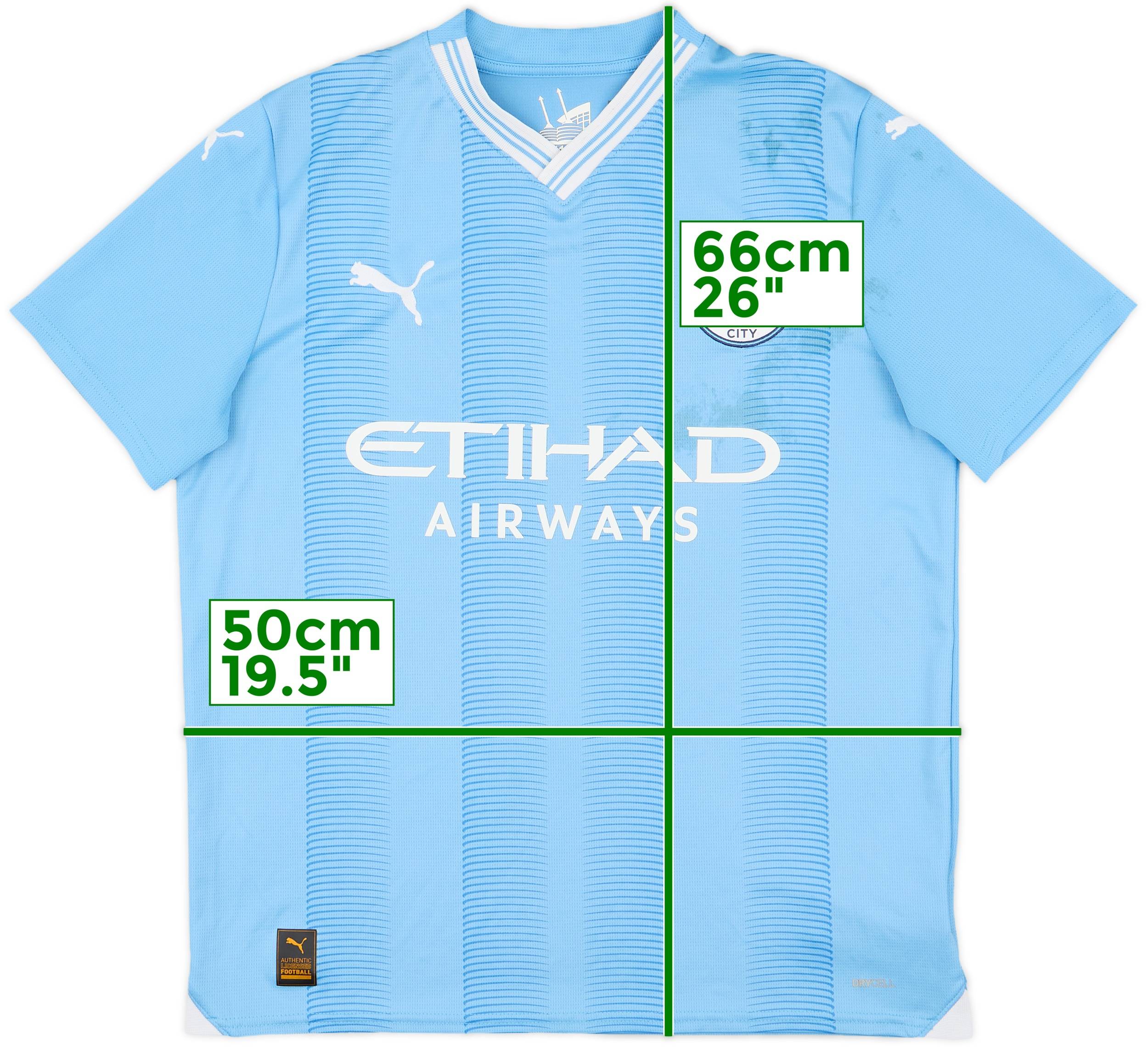 2023-24 Manchester City Home Shirt - 5/10 - (XL.Boys)