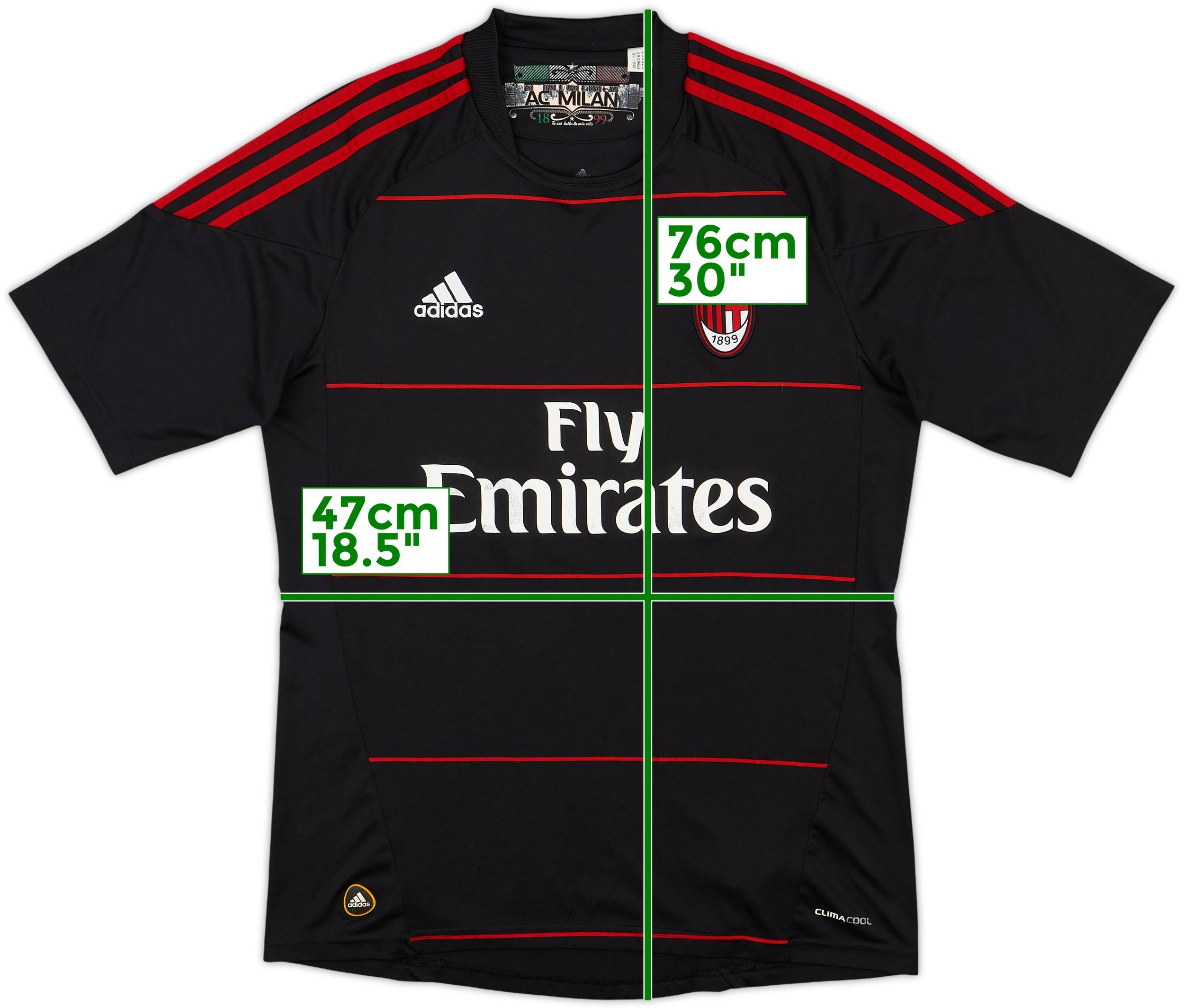 2010-11 AC Milan Third Shirt - 5/10 - (M)