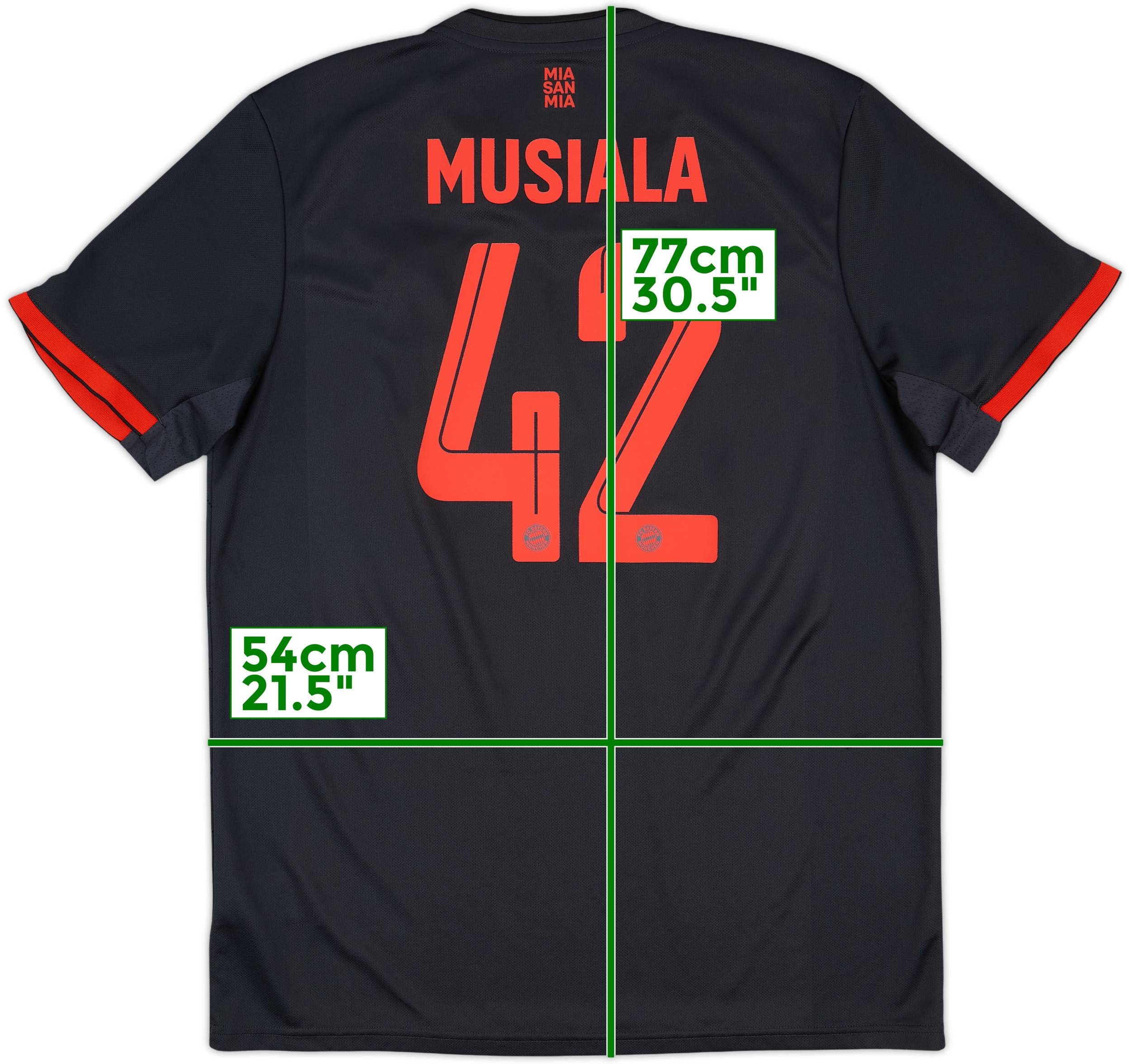 2021-22 Bayern Munich Away Shirt Musiala #42 (M)