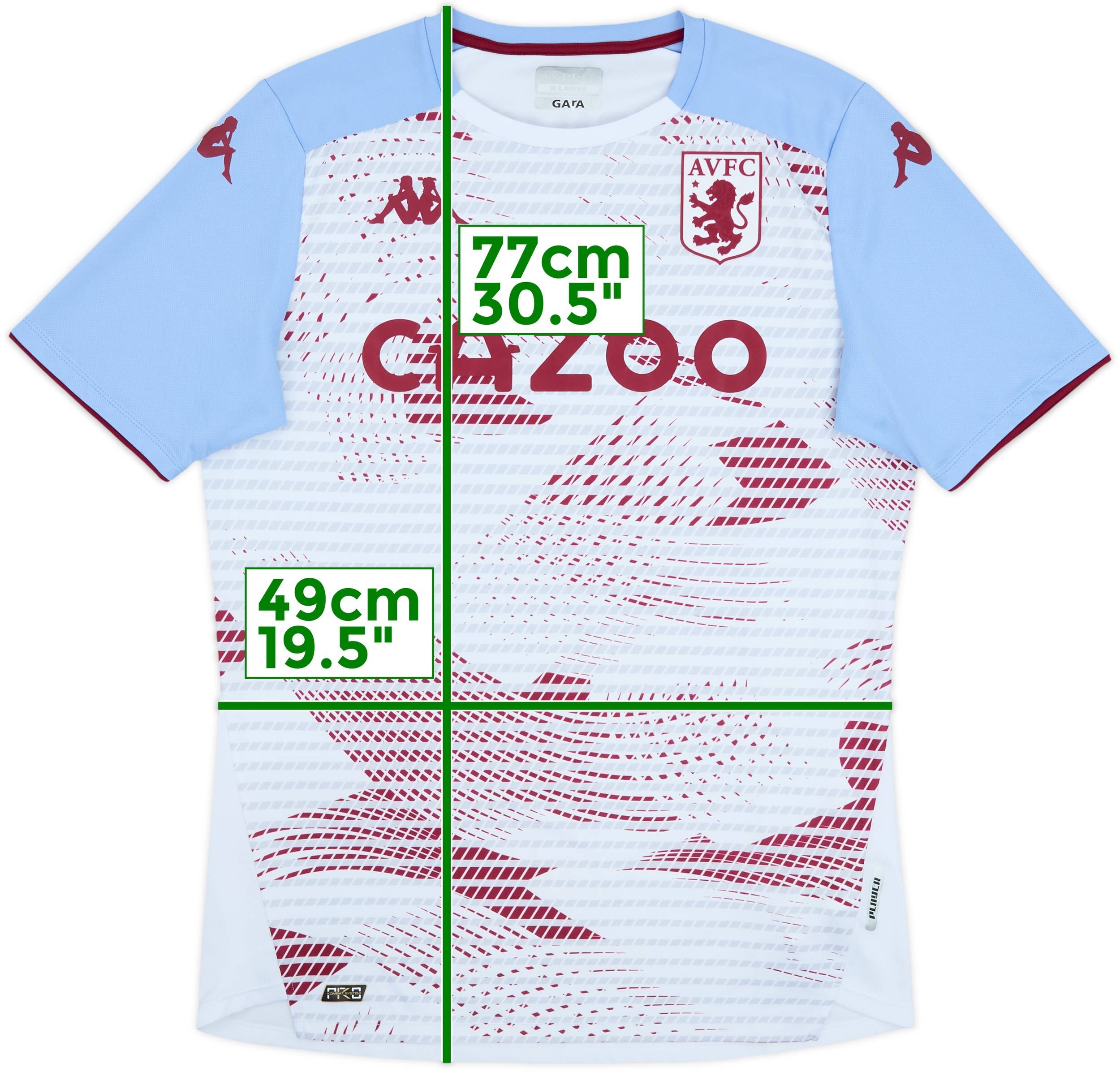 2021-22 Aston Villa Kappa Pre-Match Training Shirt - 10/10