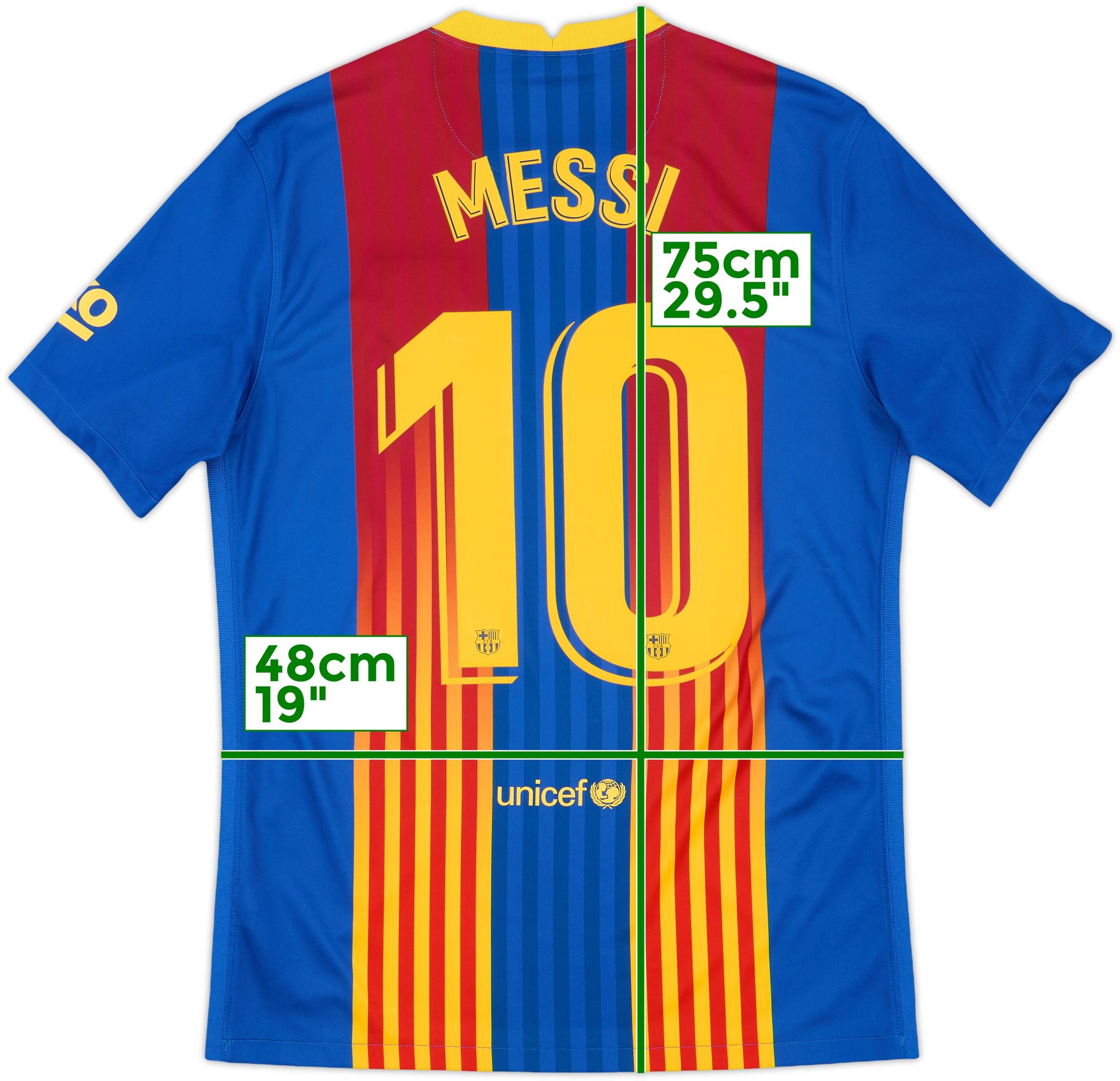 FC Barcelona Messi 10 スーペルコパ シャツ 2010-11 Barcelona Home L/S Shirt Messi #10 (XL)