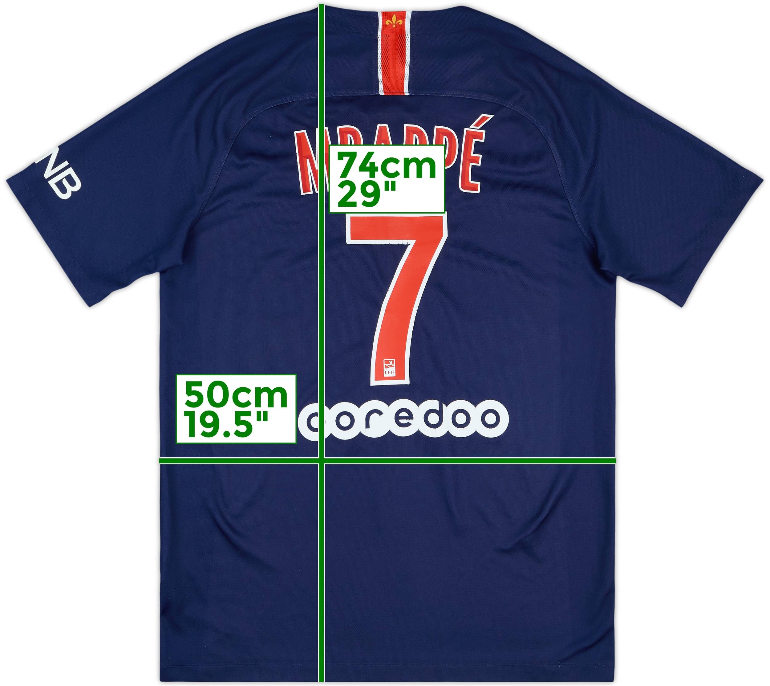 2018-19 Paris Saint-Germain Home Shirt Mbappe #7 - 7/10 - (M)