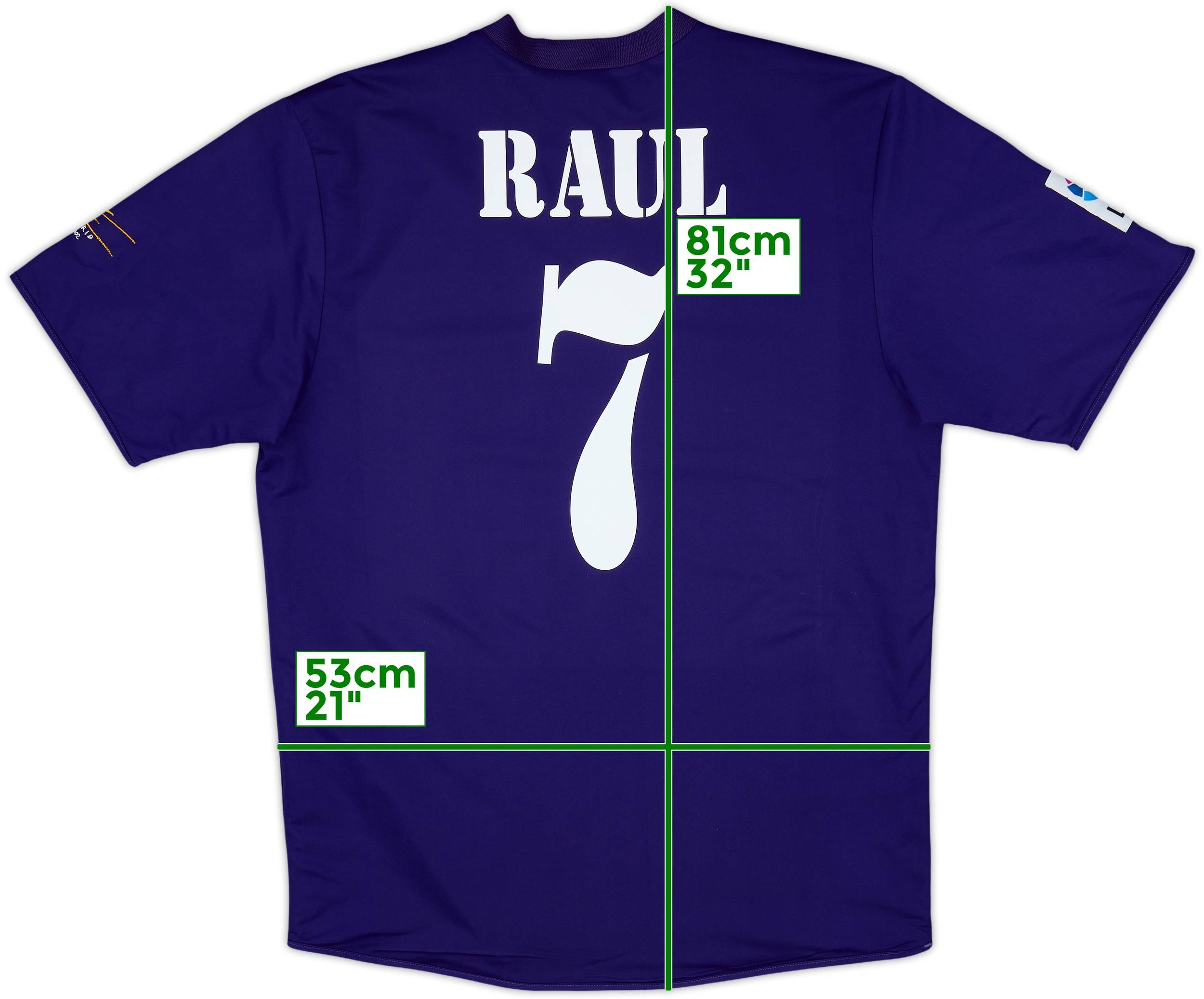Real Madrid 02/03 100周年 RAUL 2002-03 Real Madrid Centenary Home Shirt Raul #7 - 5/10 - (S)