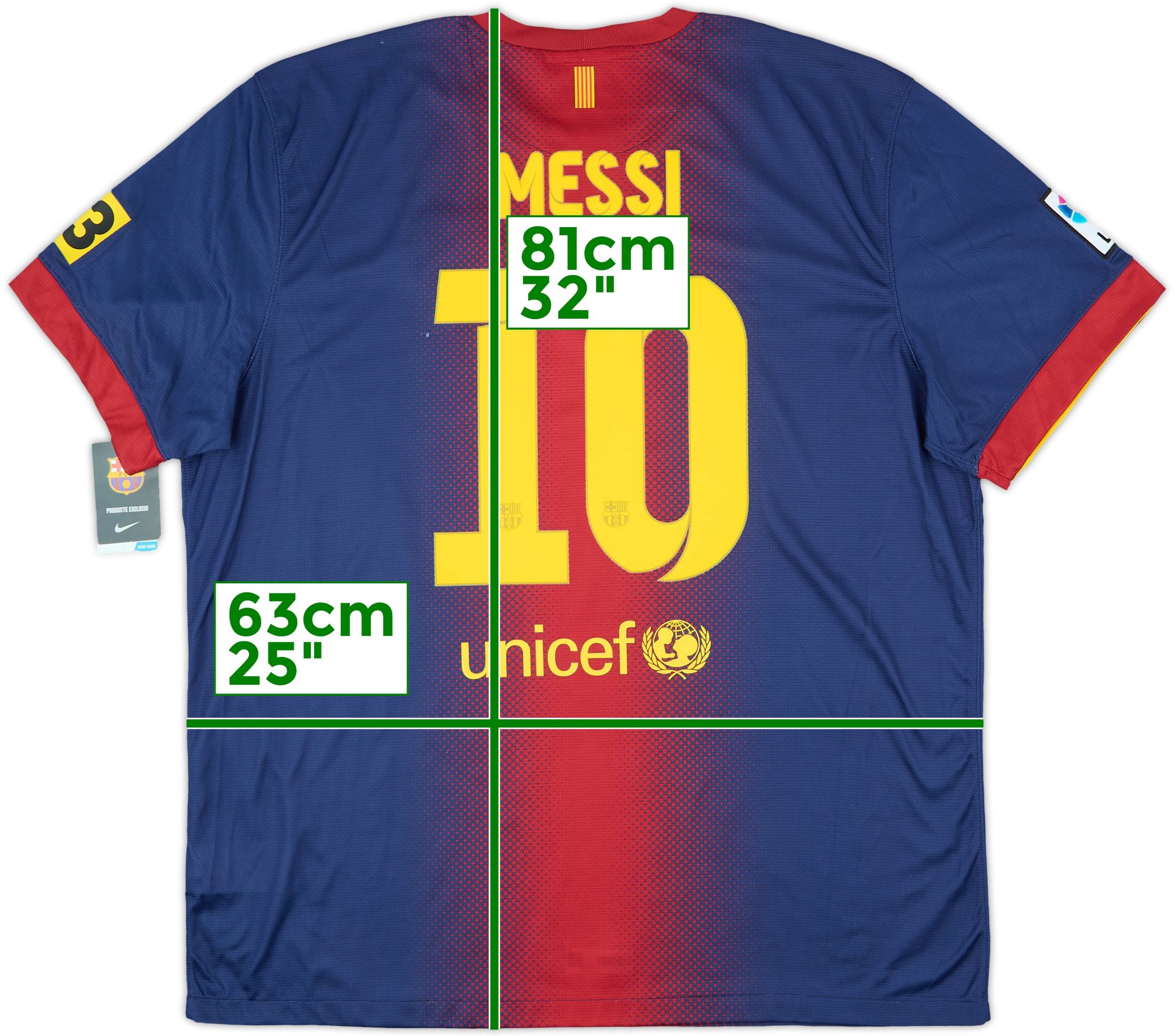 正規品Barcelona Home Shirt 2012 Messi 10 2012-13 Barcelona Home Shirt Messi #10 (XXL)