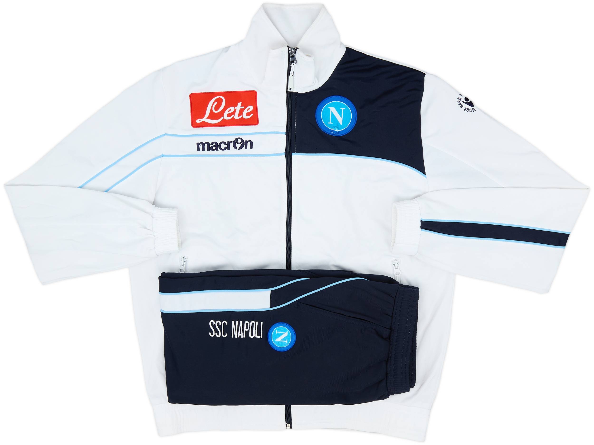 2011-12 Napoli Macron Full Tracksuit - 5/10 - (L)