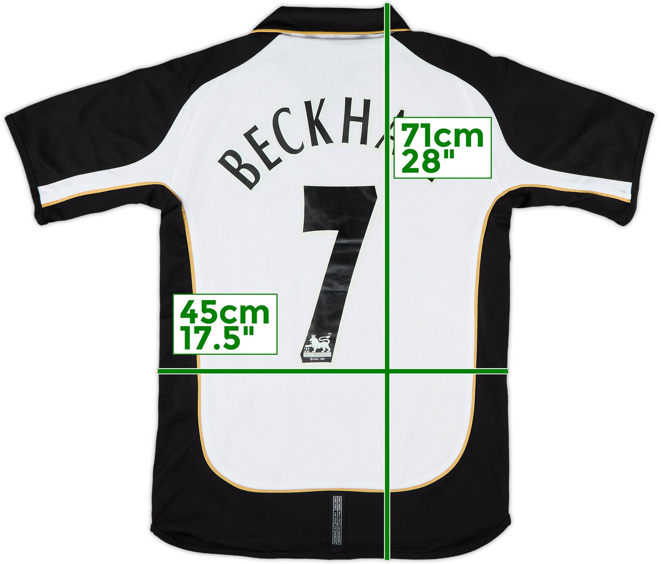 Beckham ユニフォーム 2001-02 Manchester United Centenary Away/Third Shirt Beckham