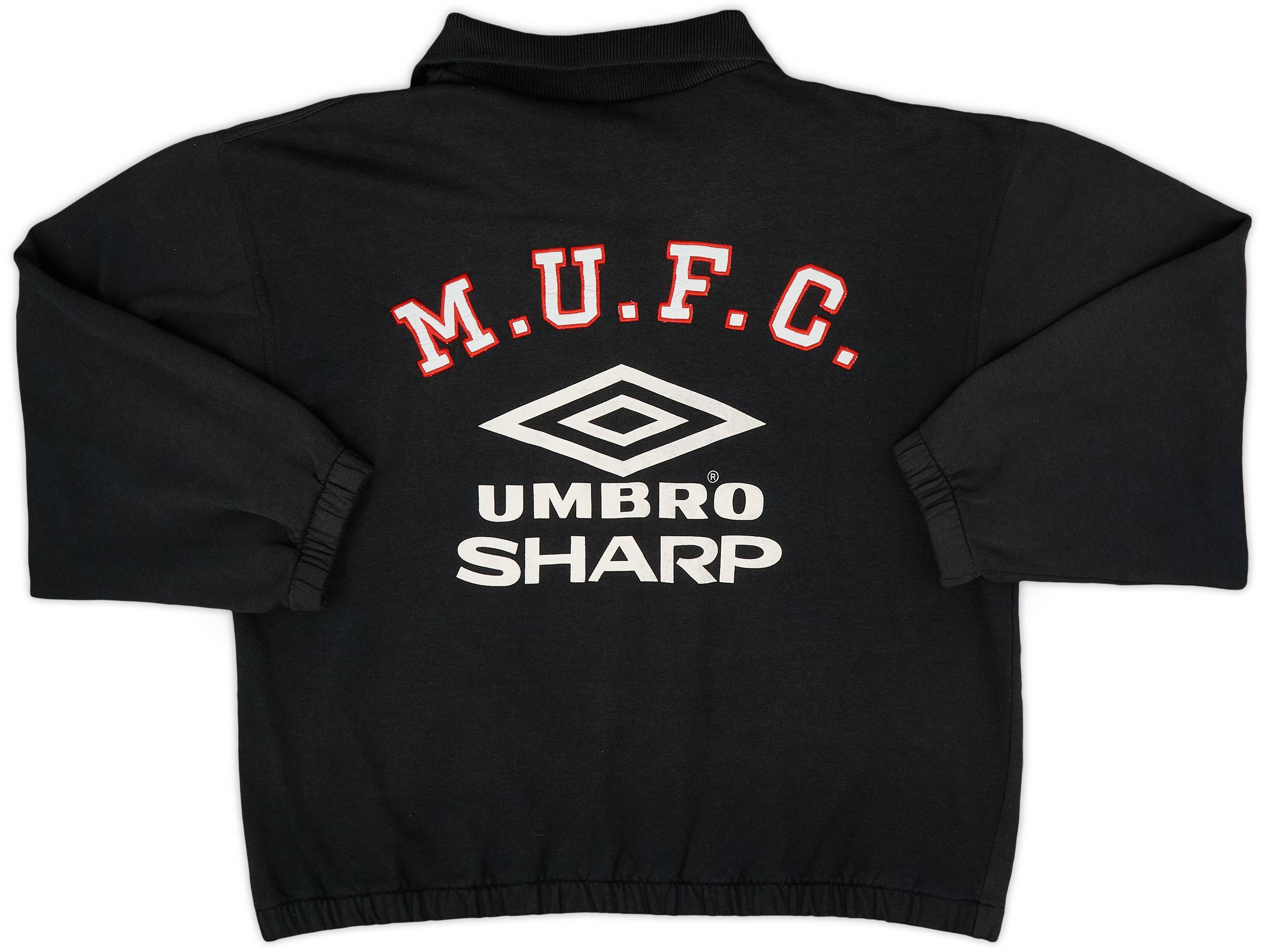 1992-93 Manchester United Umbro Drill Top - 7/10 - (L)