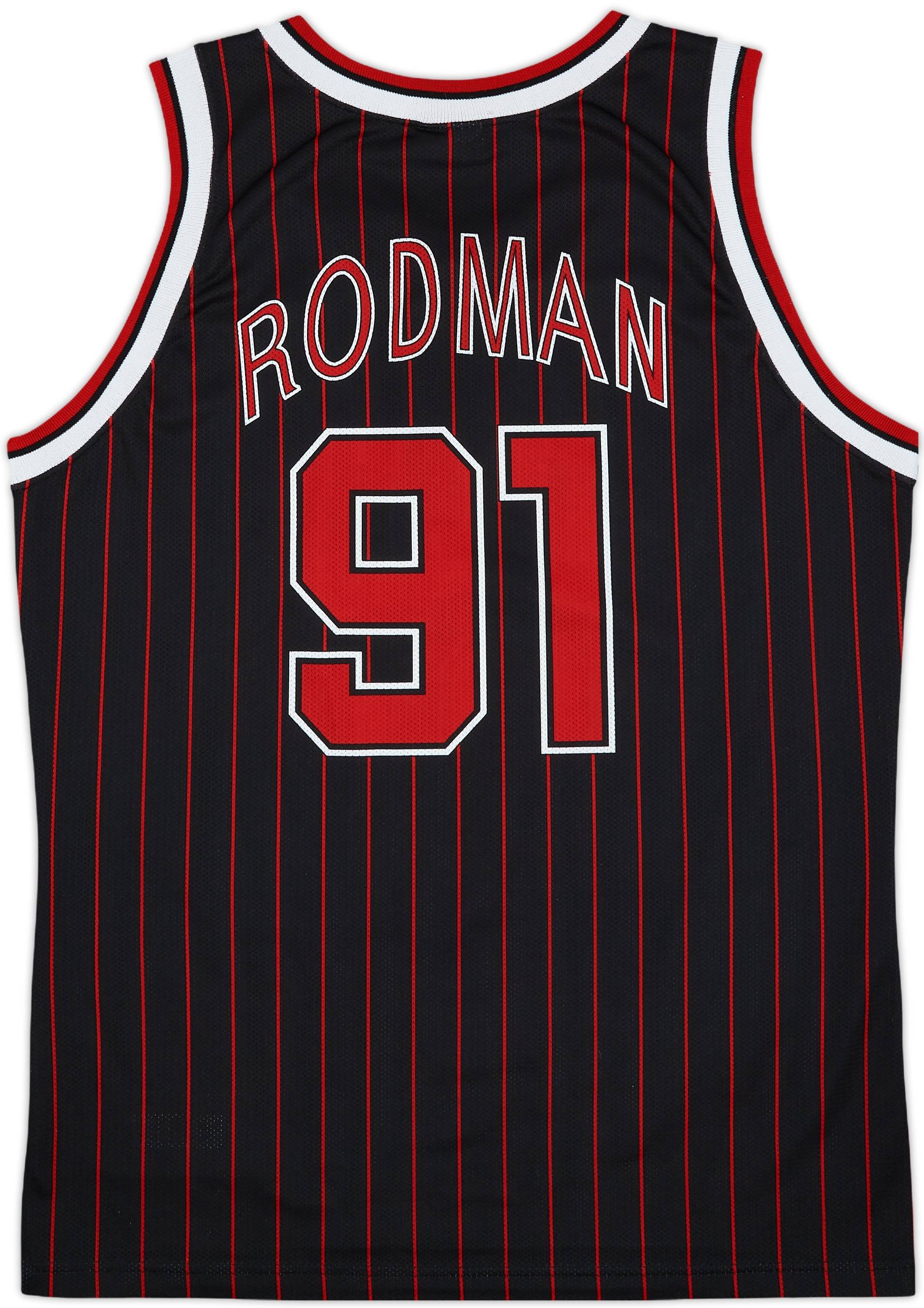 〜CHICAGO BULLS RODMAN 91〜 1997-98 Chicago Bulls Rodman #91 Champion Alternate Jersey