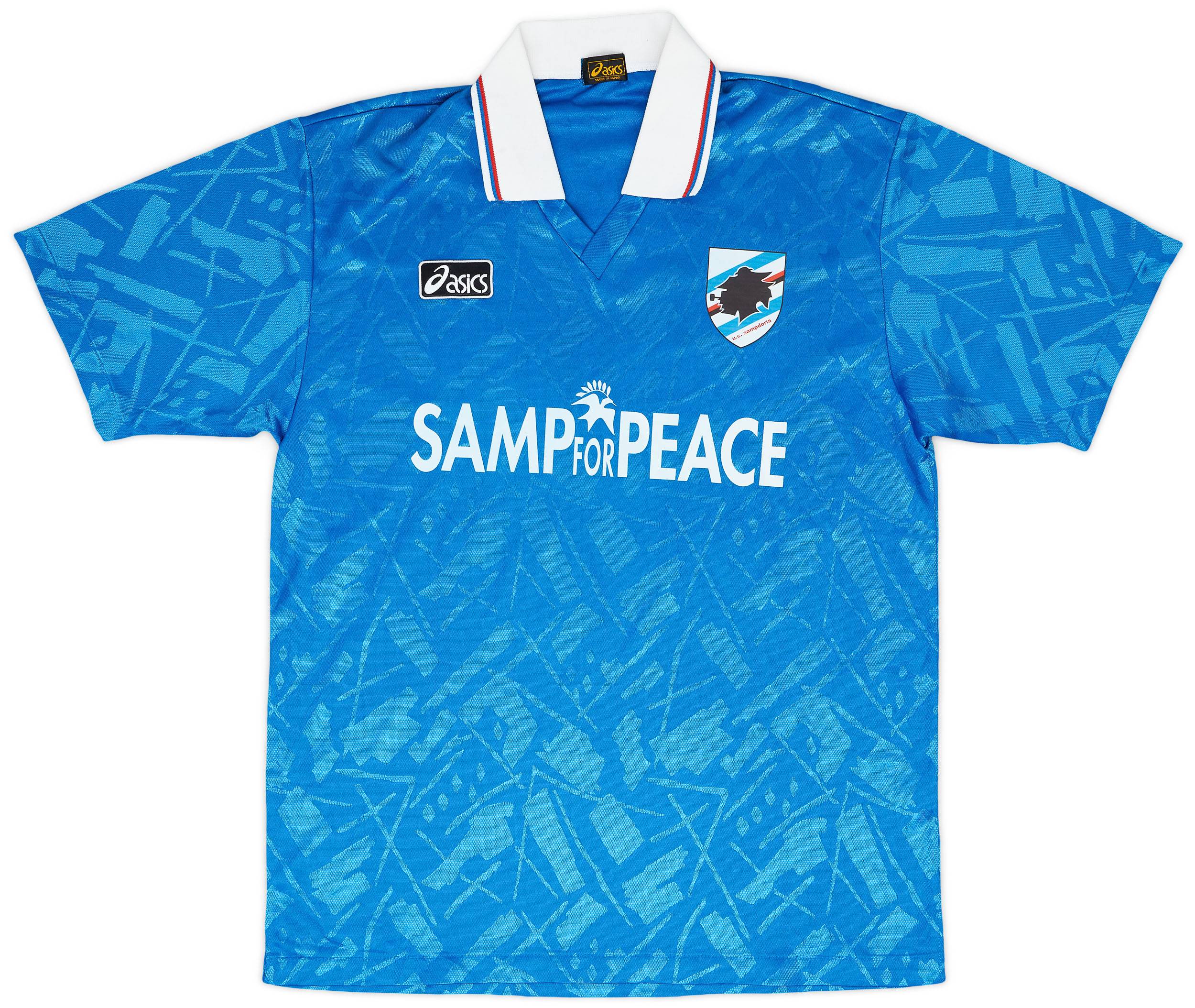 【格安saleスタート】 1995-96 Sampdoria Asics Training Shirt - 8/10 - (L) ウェア