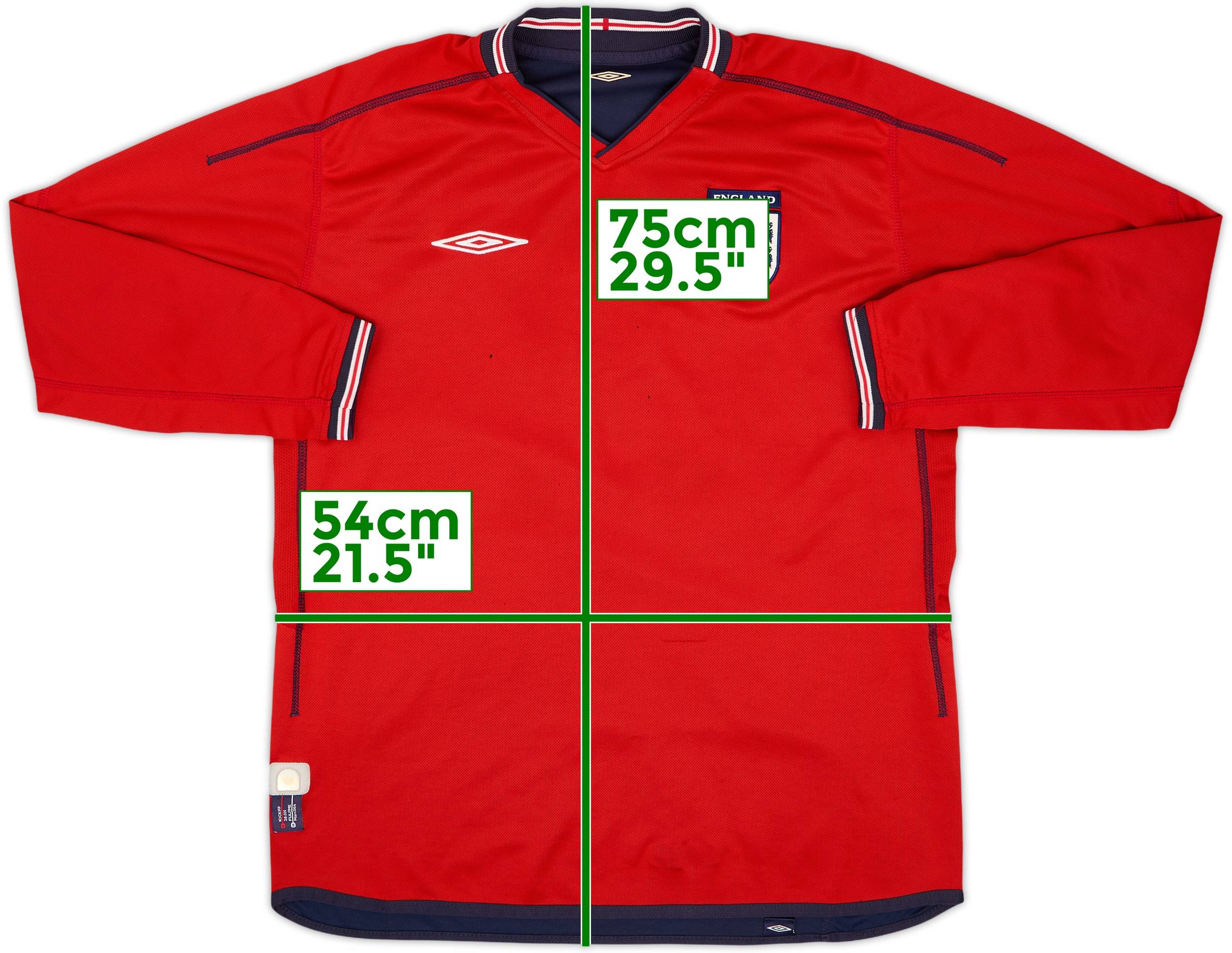 2002-04 England Away L/S Shirt - 5/10 - (L)