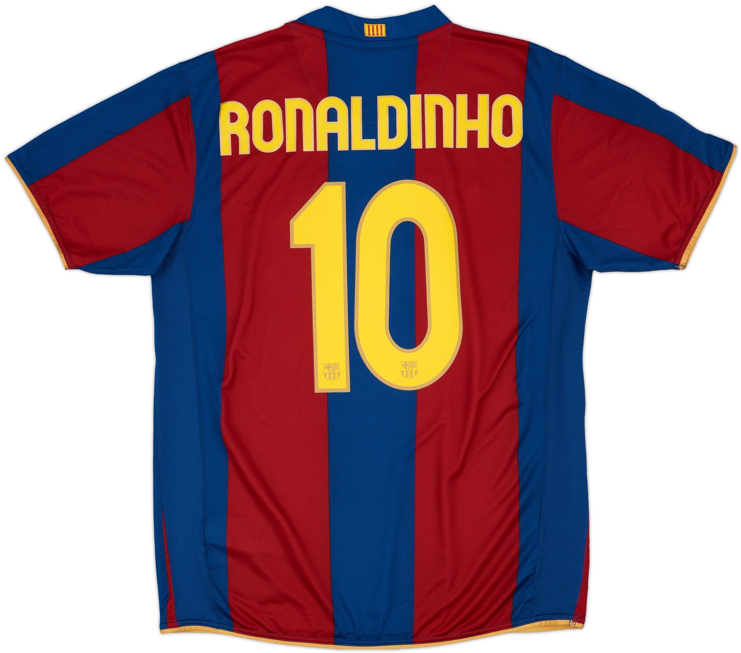 FC Barcelona Ronaldinho 10 シャツ 2006-08 Barcelona Away Shirt Ronaldinho #10 (L)