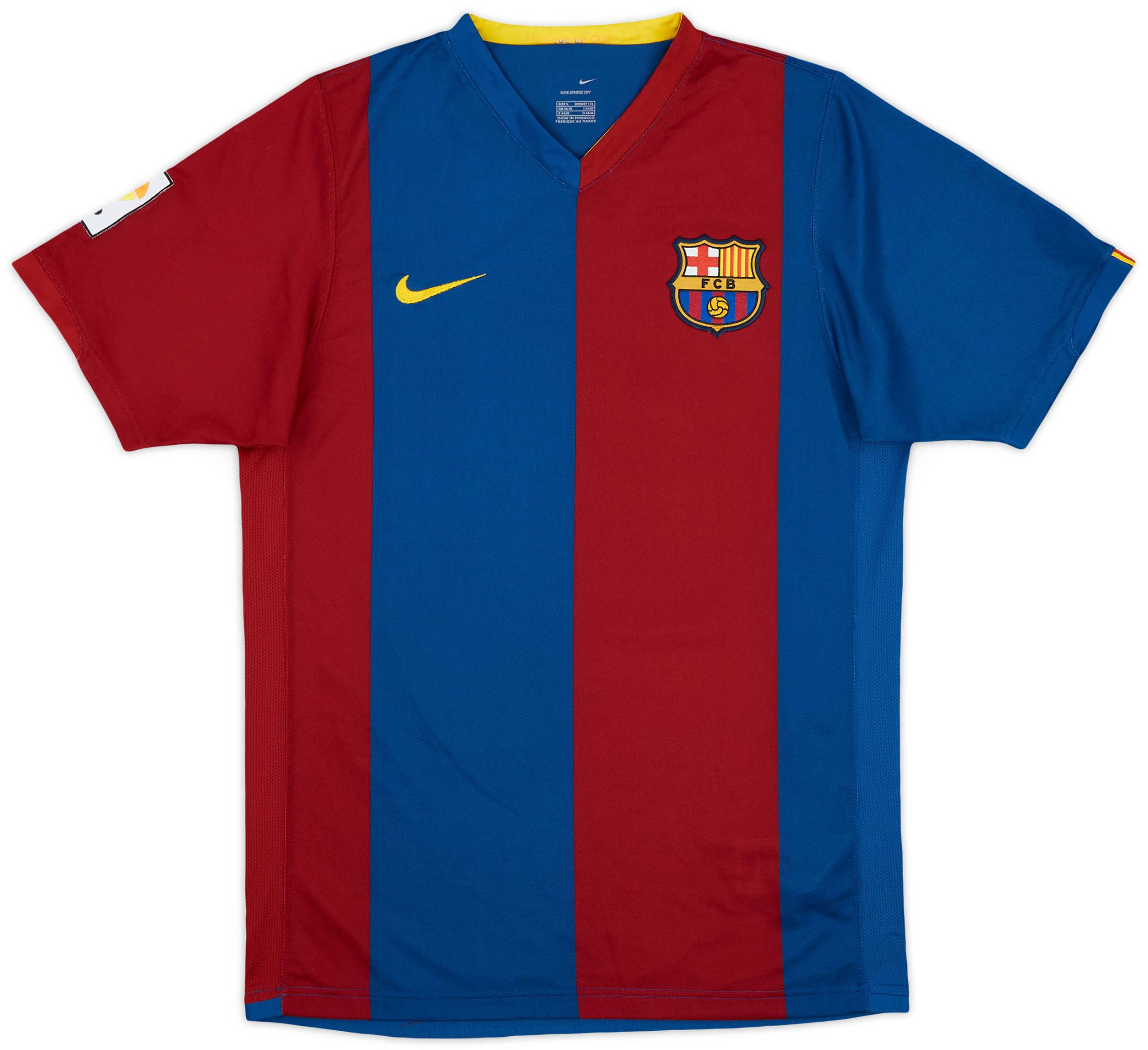 【SALE】 2006-07 Barcelona Home Shirt Ronaldinho #10 - 8/10 - (S) ウェア