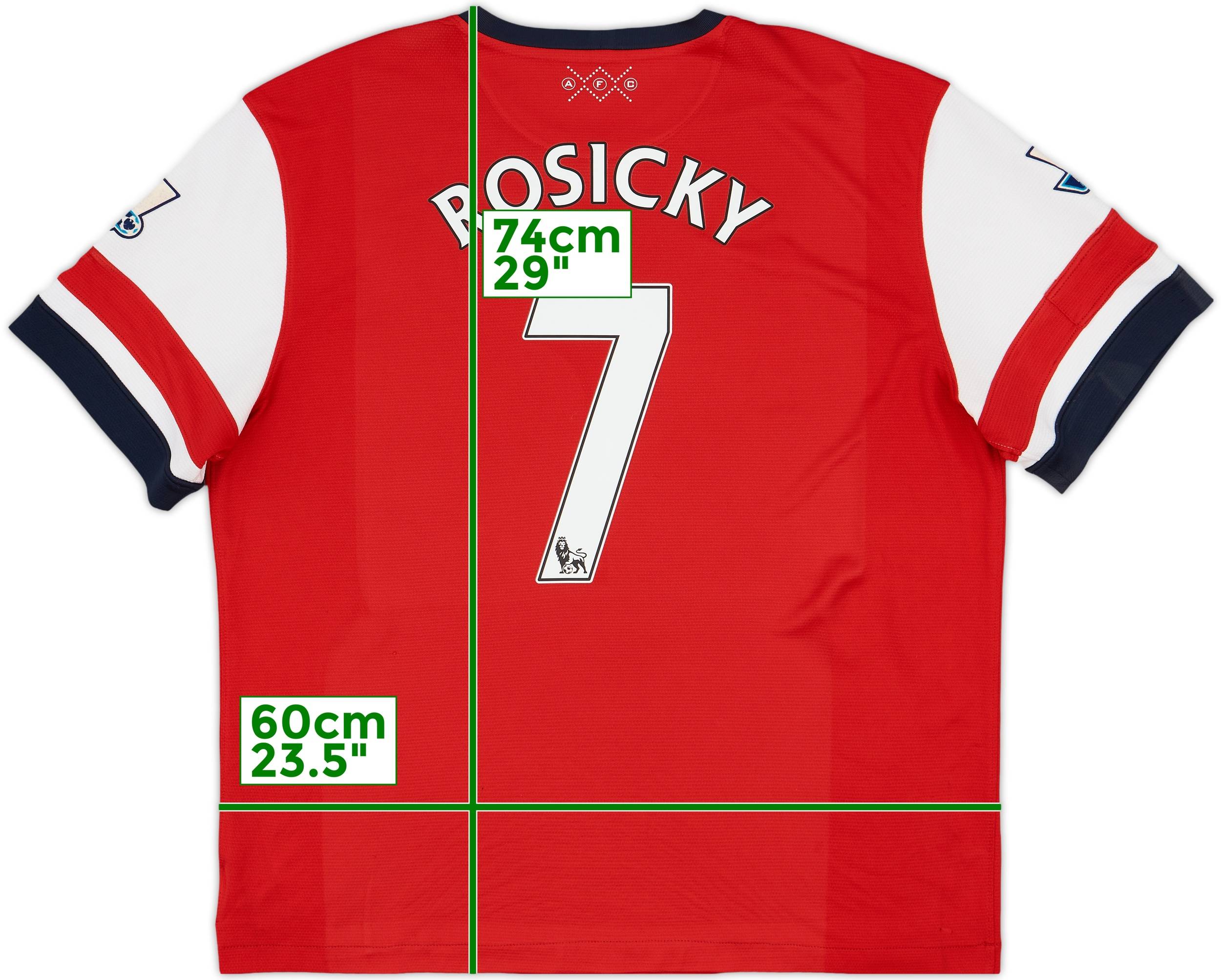 セットアップ Rosicky Shirt Home Arsenal 2012-14 #7 (XL) - 8/10 - ウェア