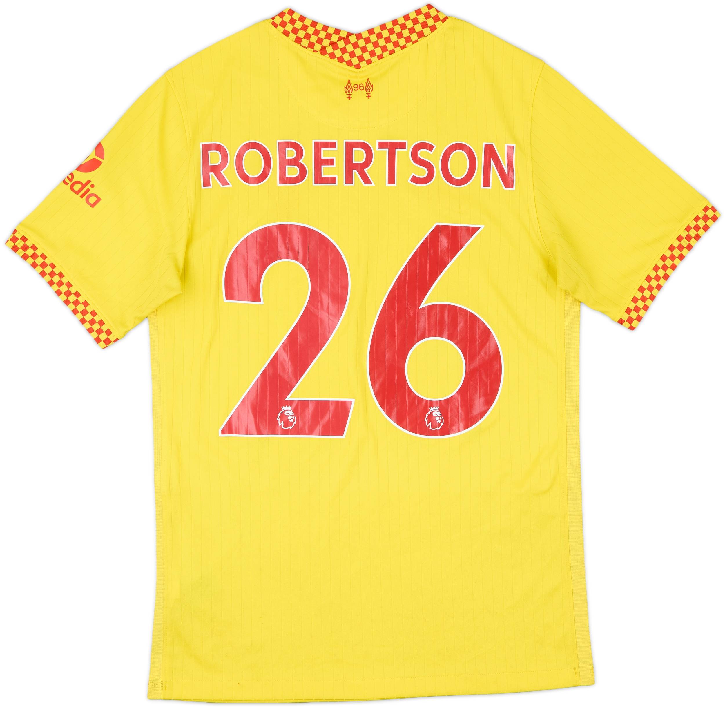 現品限り一斉値下げ！ 2021-22 Liverpool Third Shirt Robertson #26 - 5/10 - (S) ウェア